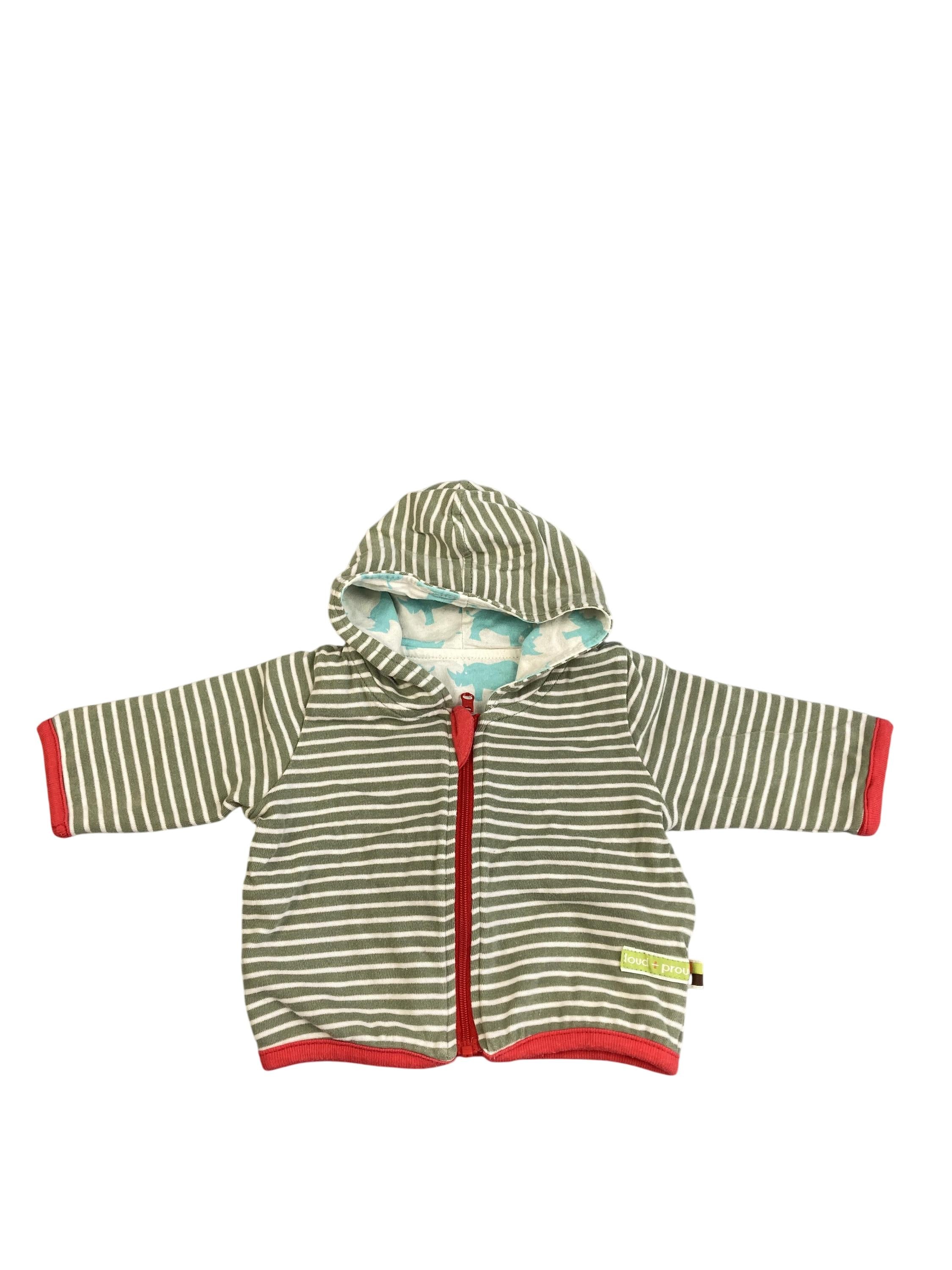 Sweatjacken Sweatshirts & Hoodies Kleidung Sweatjacke Wendejacke Loud + Proud Front Image Second Hand