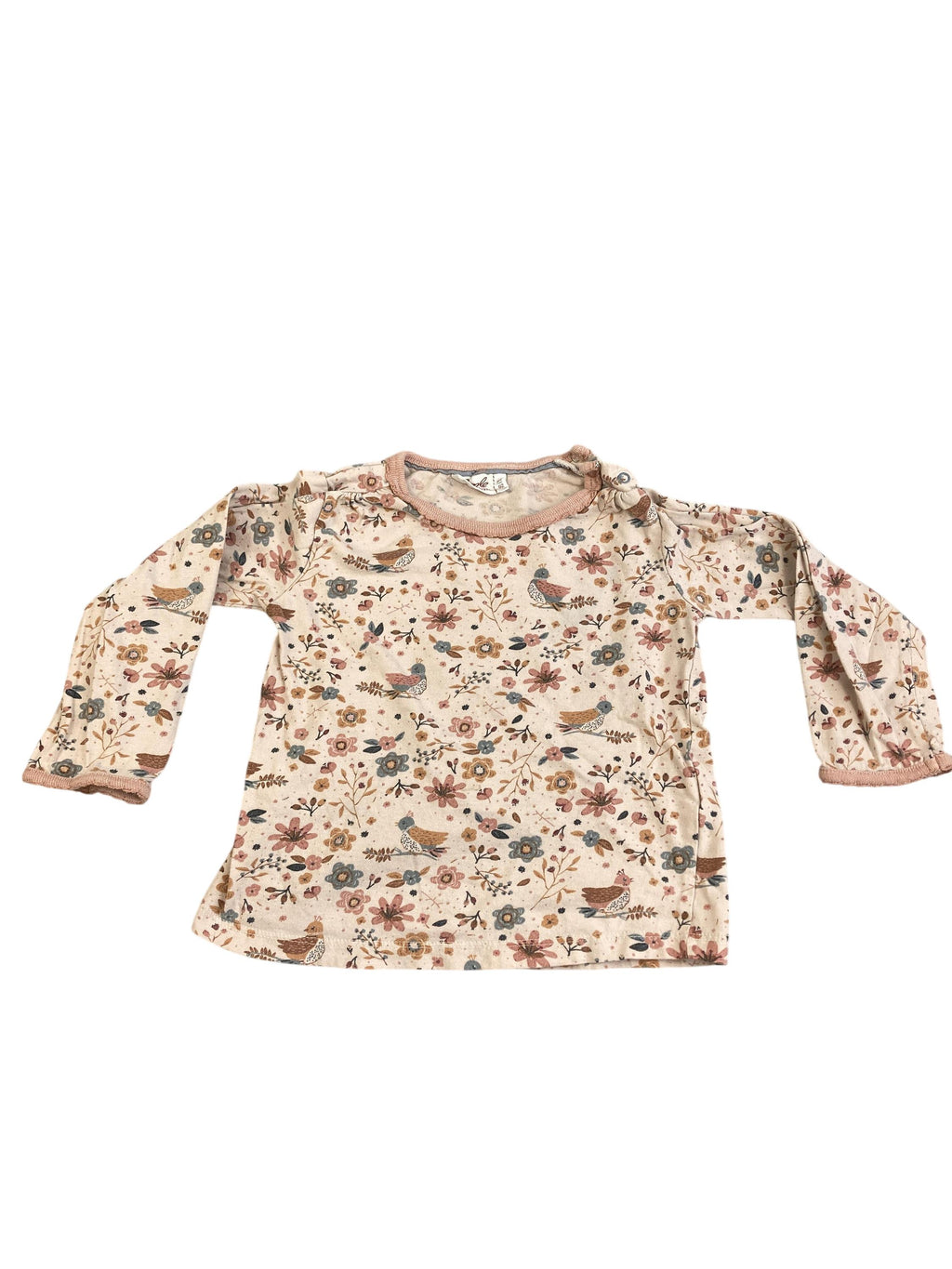 Sweatshirts Sweatshirts & Hoodies Kleidung Langarmshirt Blumen Vögel People Wear Organic Front Image Second Hand