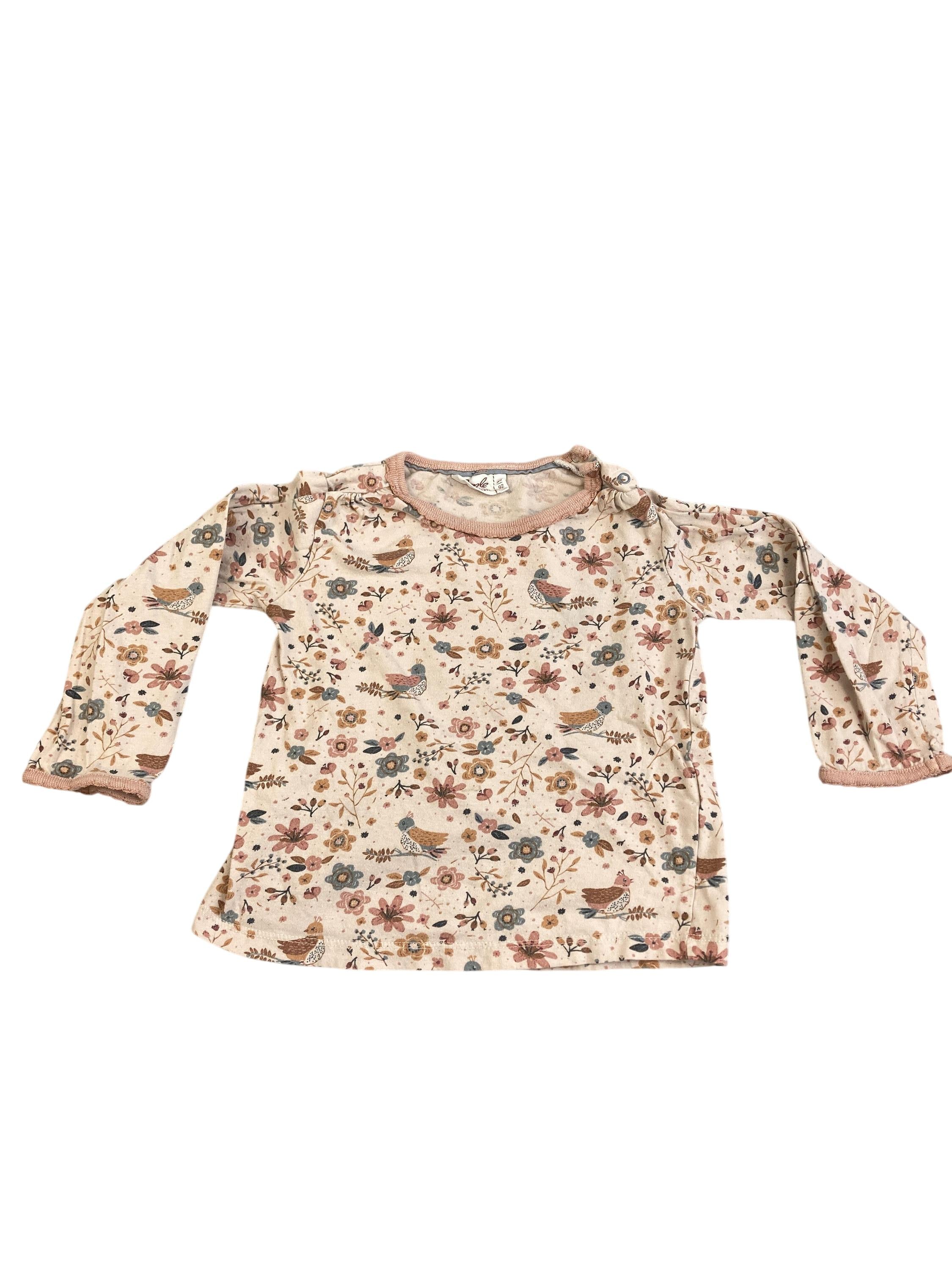 Sweatshirts Sweatshirts & Hoodies Kleidung Langarmshirt Blumen Vögel People Wear Organic Front Image Second Hand