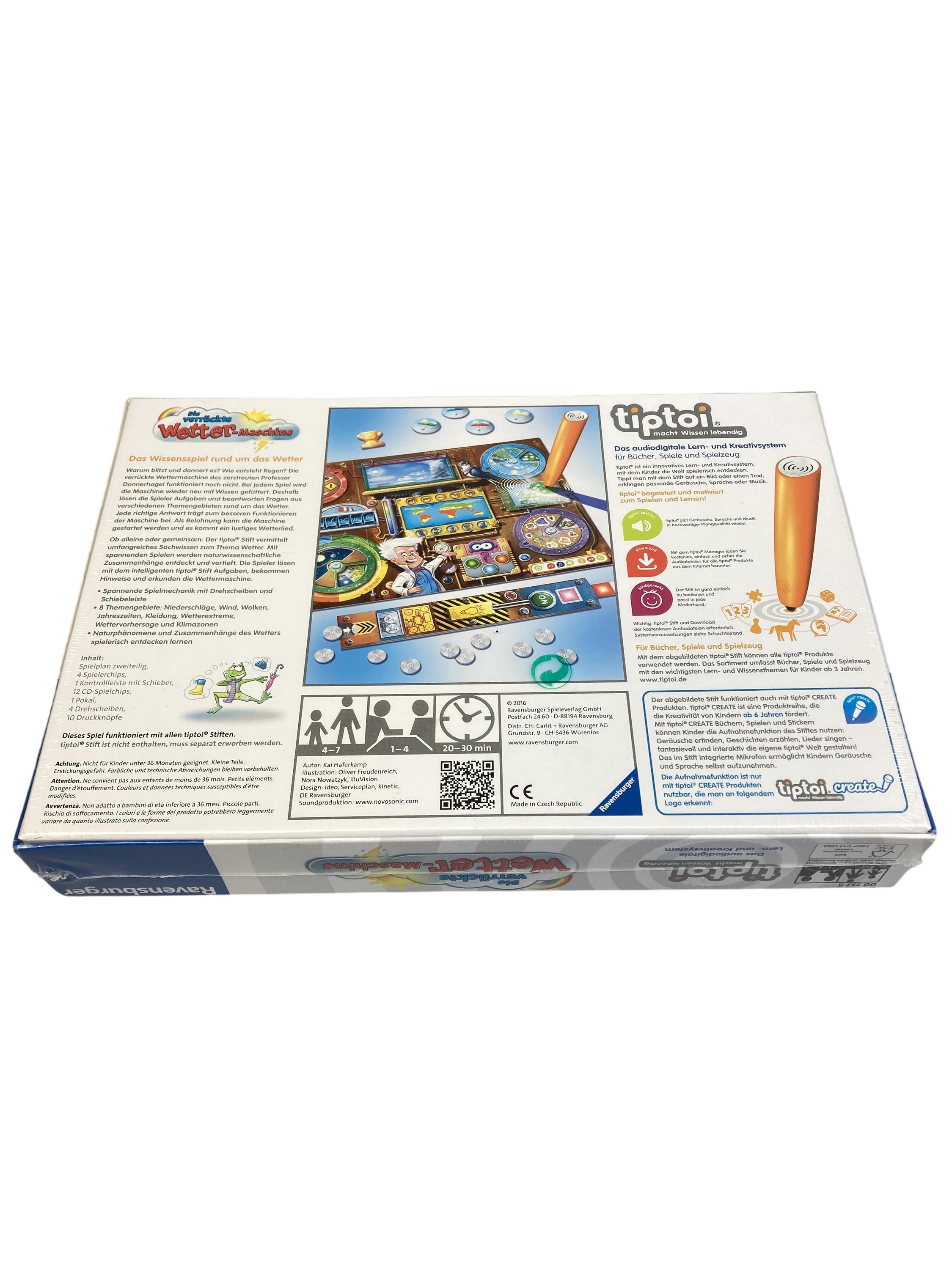 TipToi Spiele TipToi Spielen & Lernen TipToi: Die verrückte Wettermaschine Ravensburger  Rear Image Second Hand