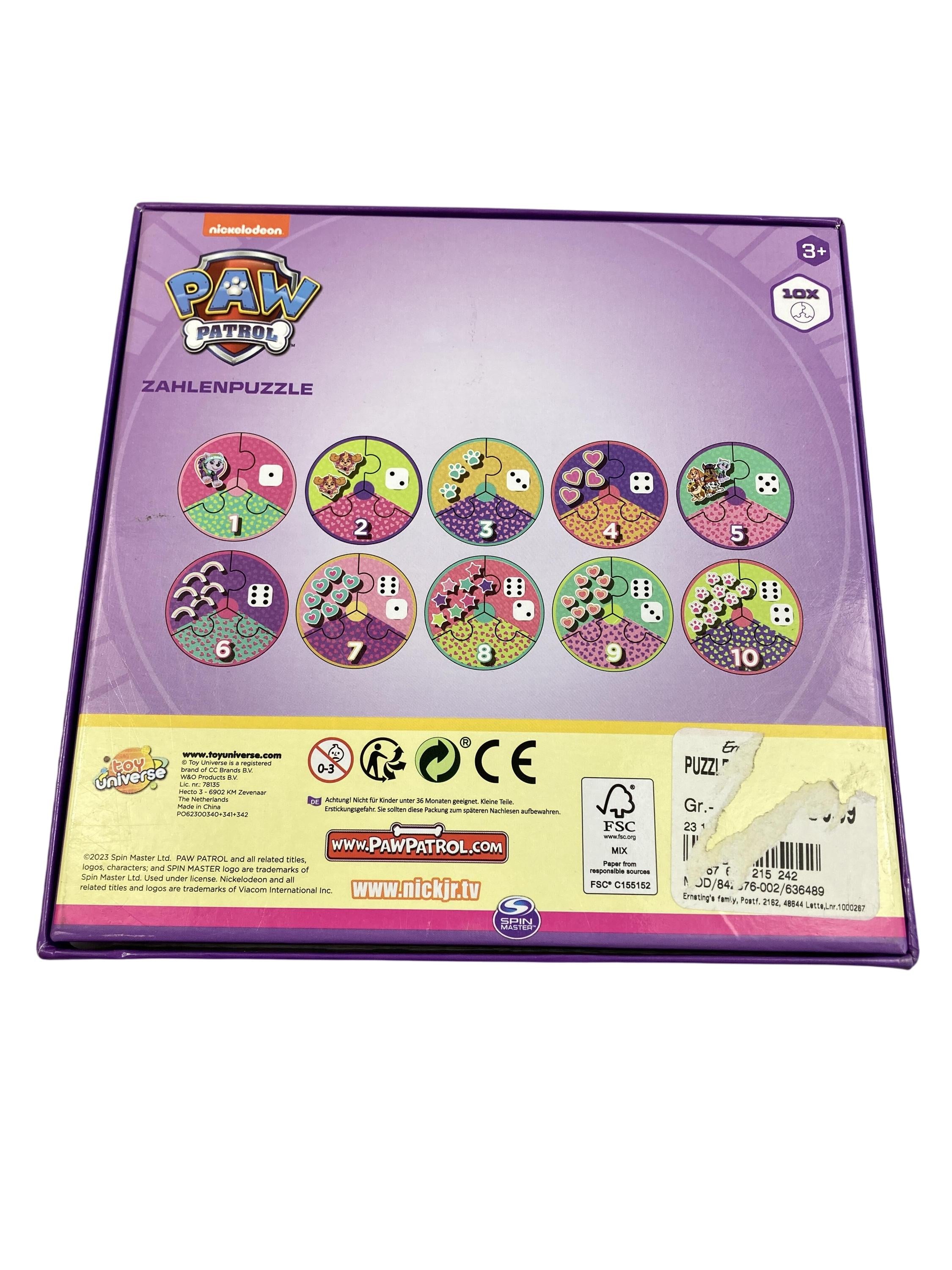 Lernspielzeuge Lernspielzeuge Spielen & Lernen Zahlenpuzzle Paw Patrol Spin Master Rear Image Second Hand