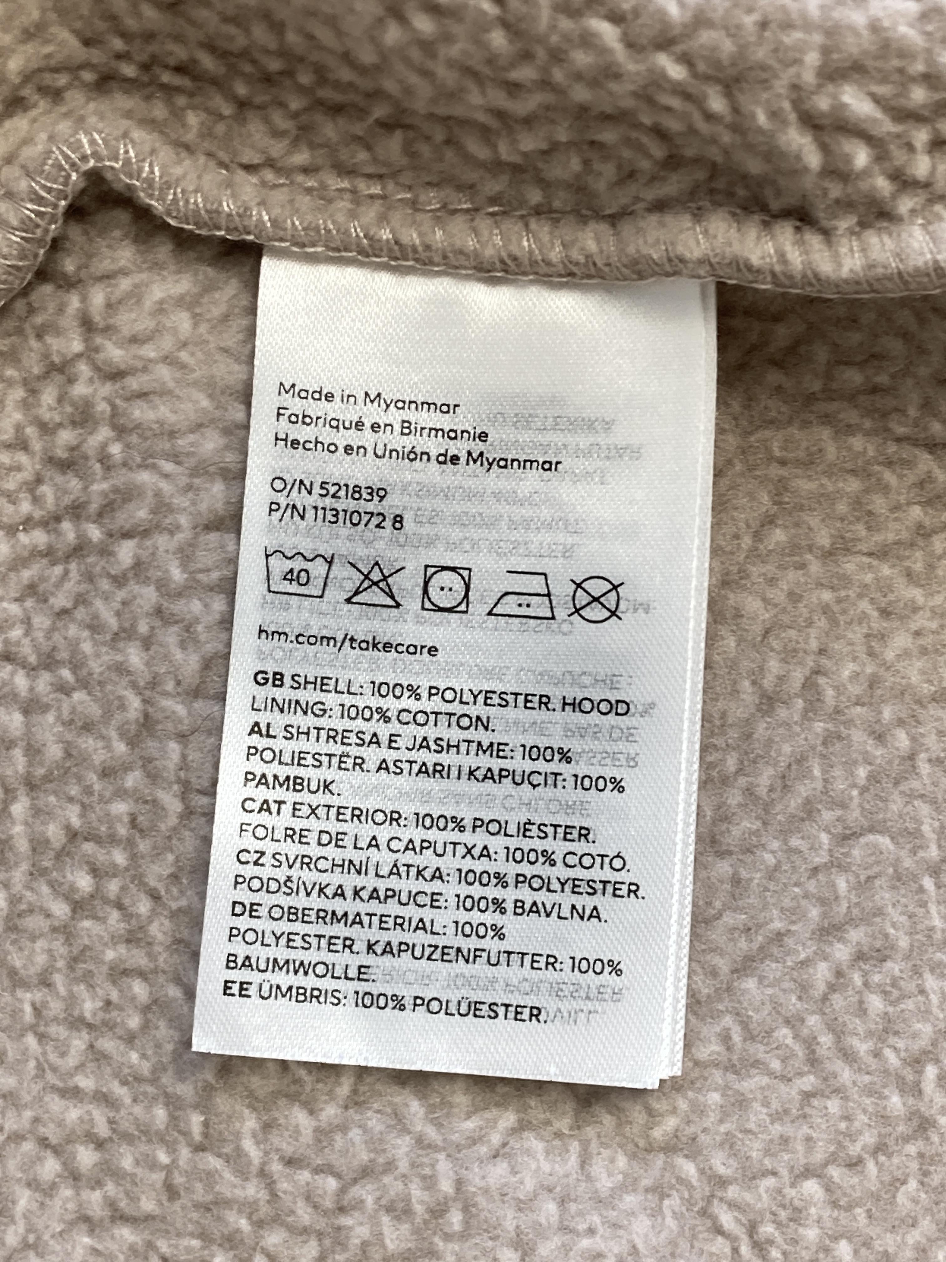 Fleeceanzüge Overalls Kleidung Fleece Overall H&M Care Label Second Hand