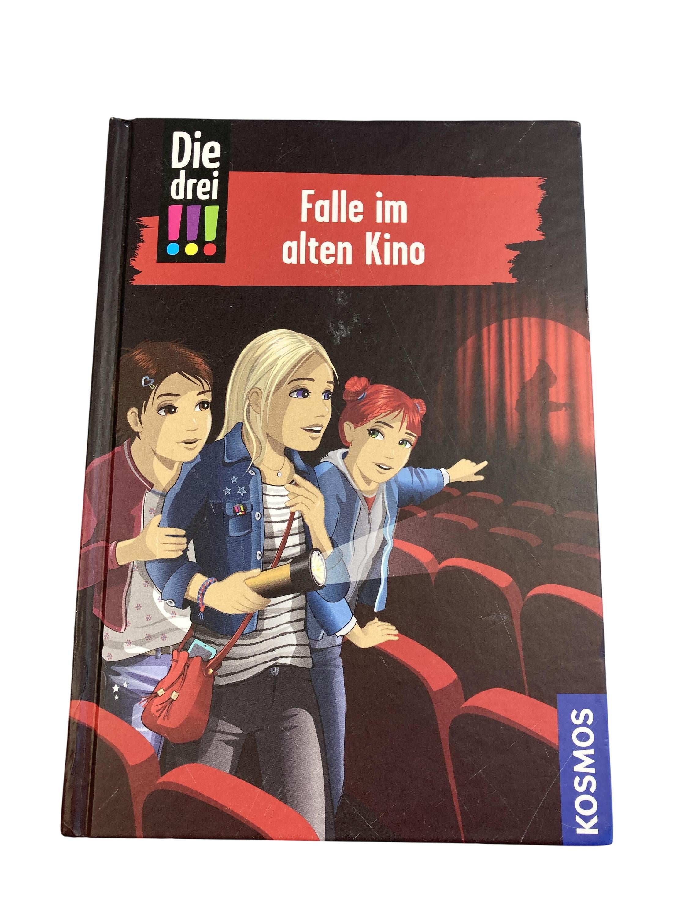 Kinderbücher Bücher Spielen & Lernen Die drei !!! - Falle im alten Kino KOSMOS Front Image Second Hand
