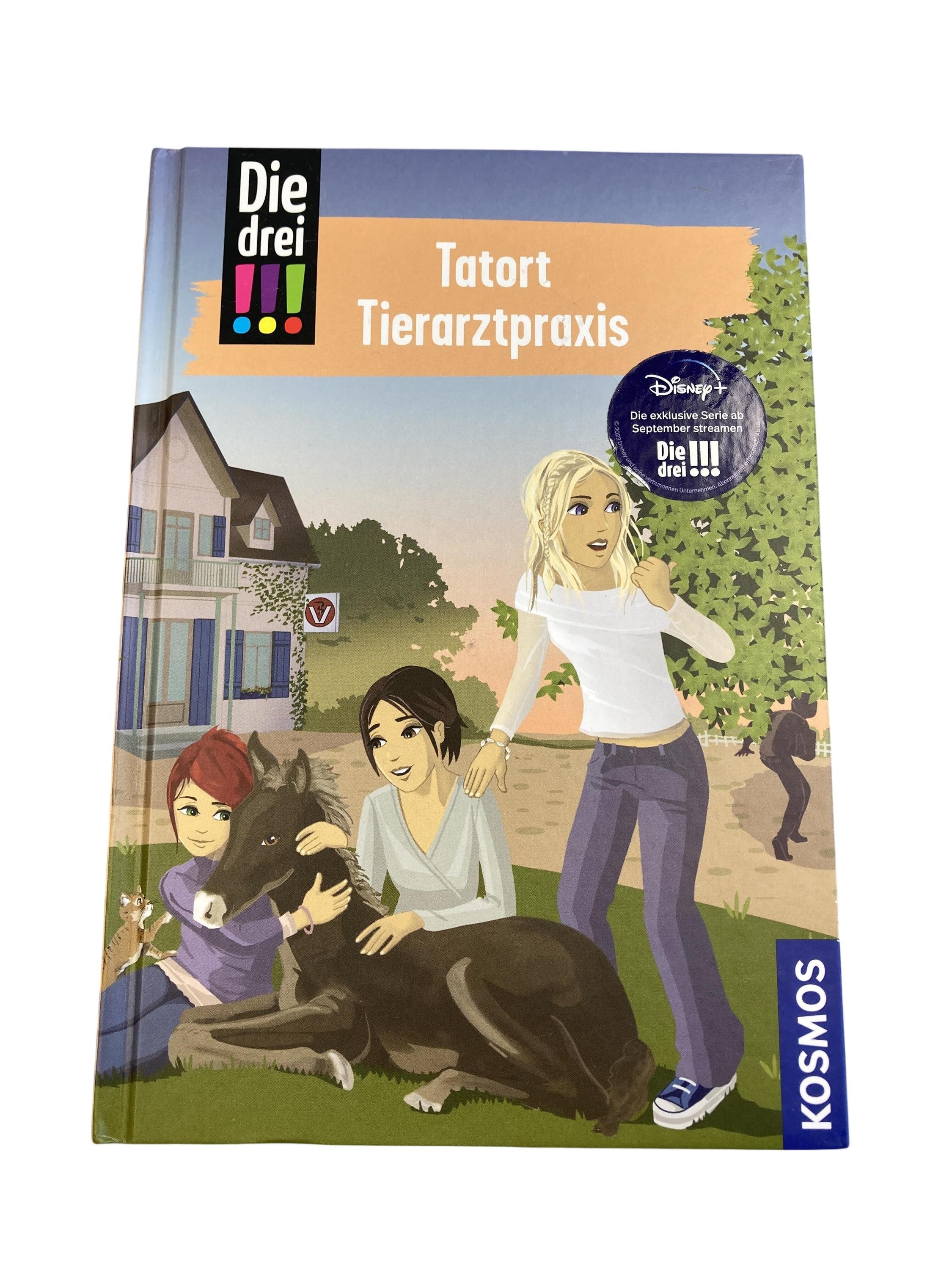 Kinderbücher Bücher Spielen & Lernen Die drei !!! - Tatort Tierarztpraxid KOSMOS Front Image Second Hand