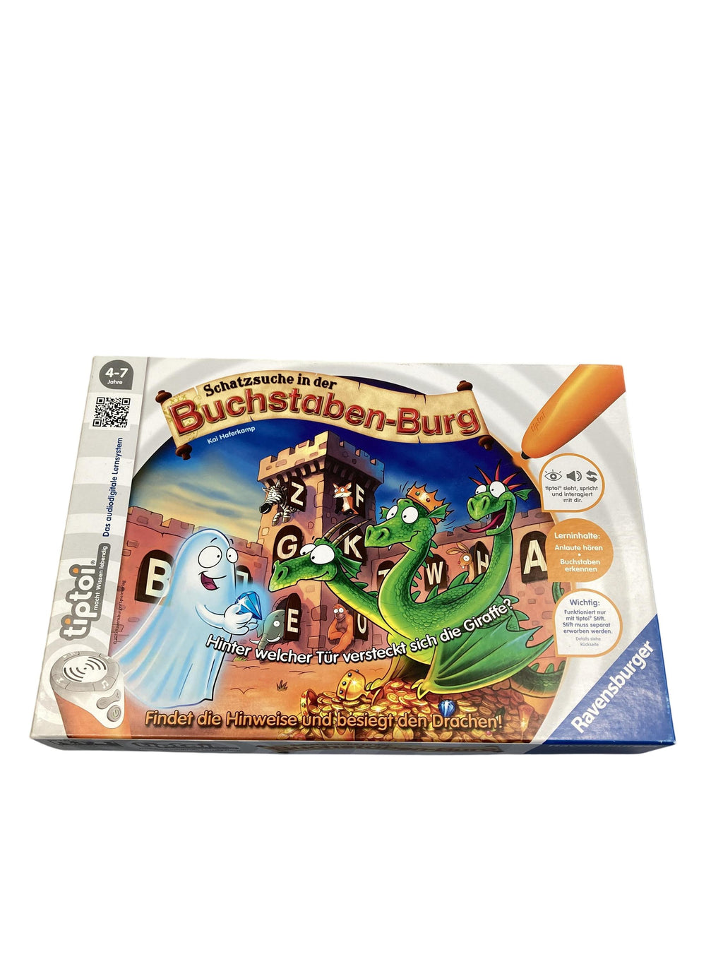 TipToi Spiele TipToi Spielen & Lernen tiptoi Schatzsuche in der Buchstaben-Burg Ravensburger  Front Image Second Hand
