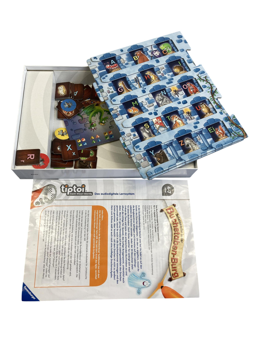 TipToi Spiele TipToi Spielen & Lernen tiptoi Schatzsuche in der Buchstaben-Burg Ravensburger  New Misc Image 1 Second Hand
