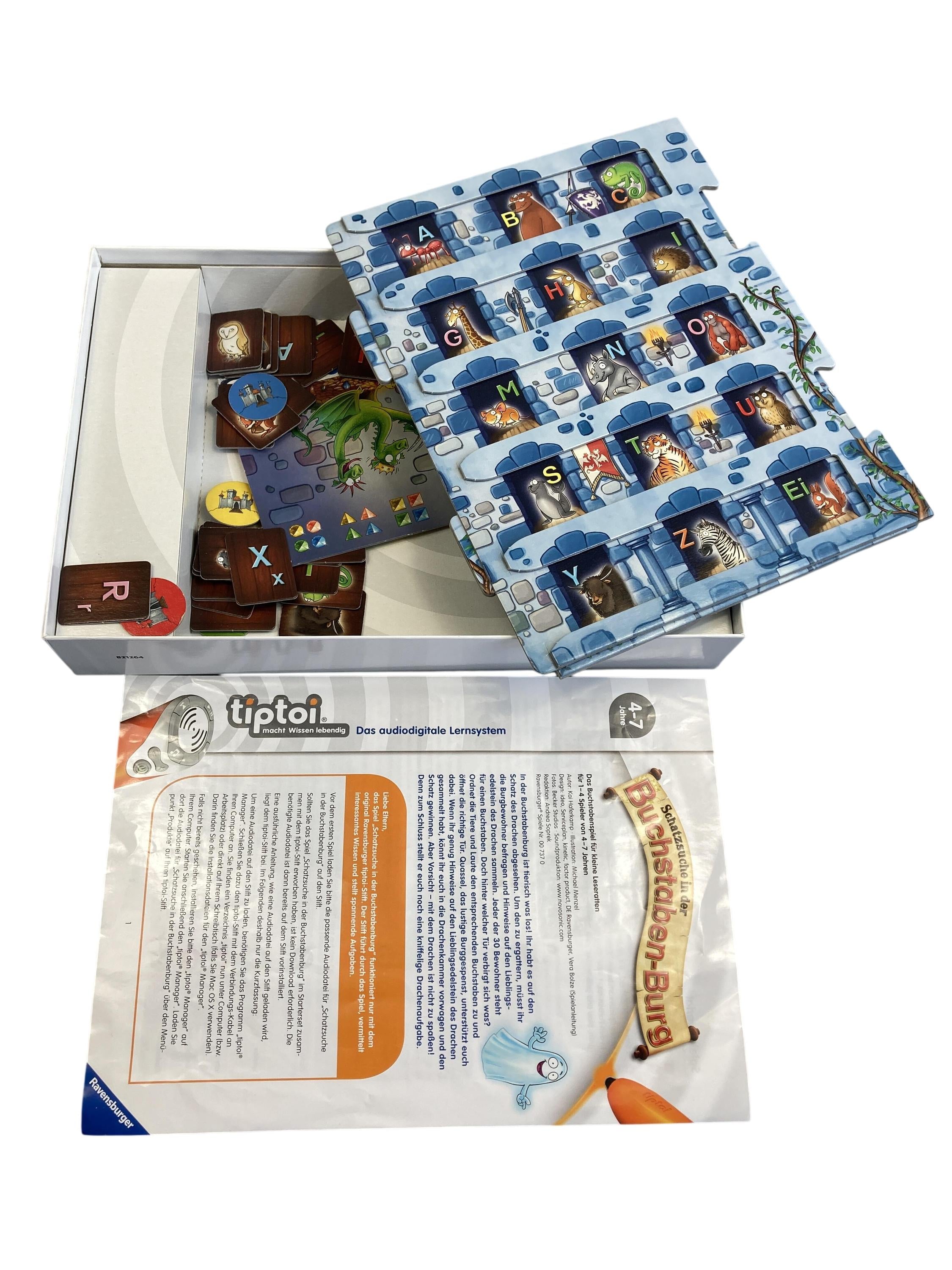 TipToi Spiele TipToi Spielen & Lernen tiptoi Schatzsuche in der Buchstaben-Burg Ravensburger  New Misc Image 1 Second Hand