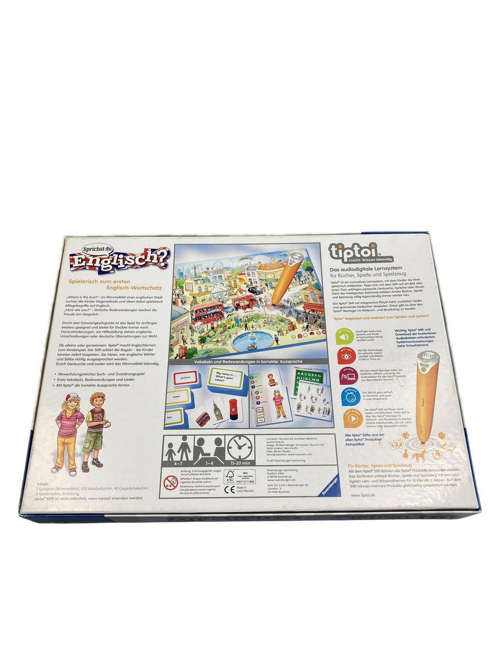 TipToi Spiele TipToi Spielen & Lernen tiptoi Sprichst du Englisch Ravensburger  Rear Image Second Hand
