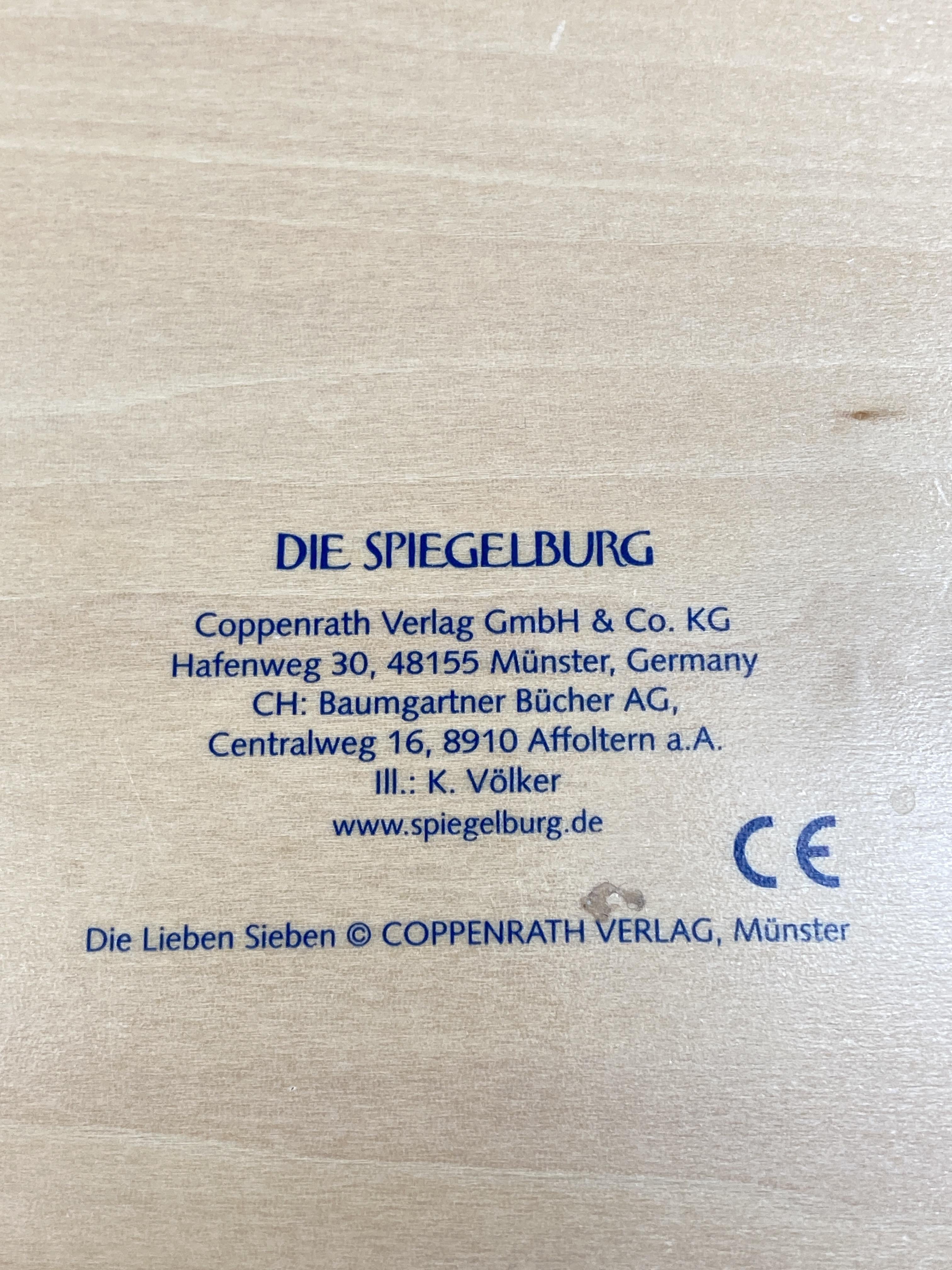 Holzpuzzles Holzspielzeuge Spielen & Lernen Die lieben sieben - Puzzle Coppenrath Label Image Second Hand