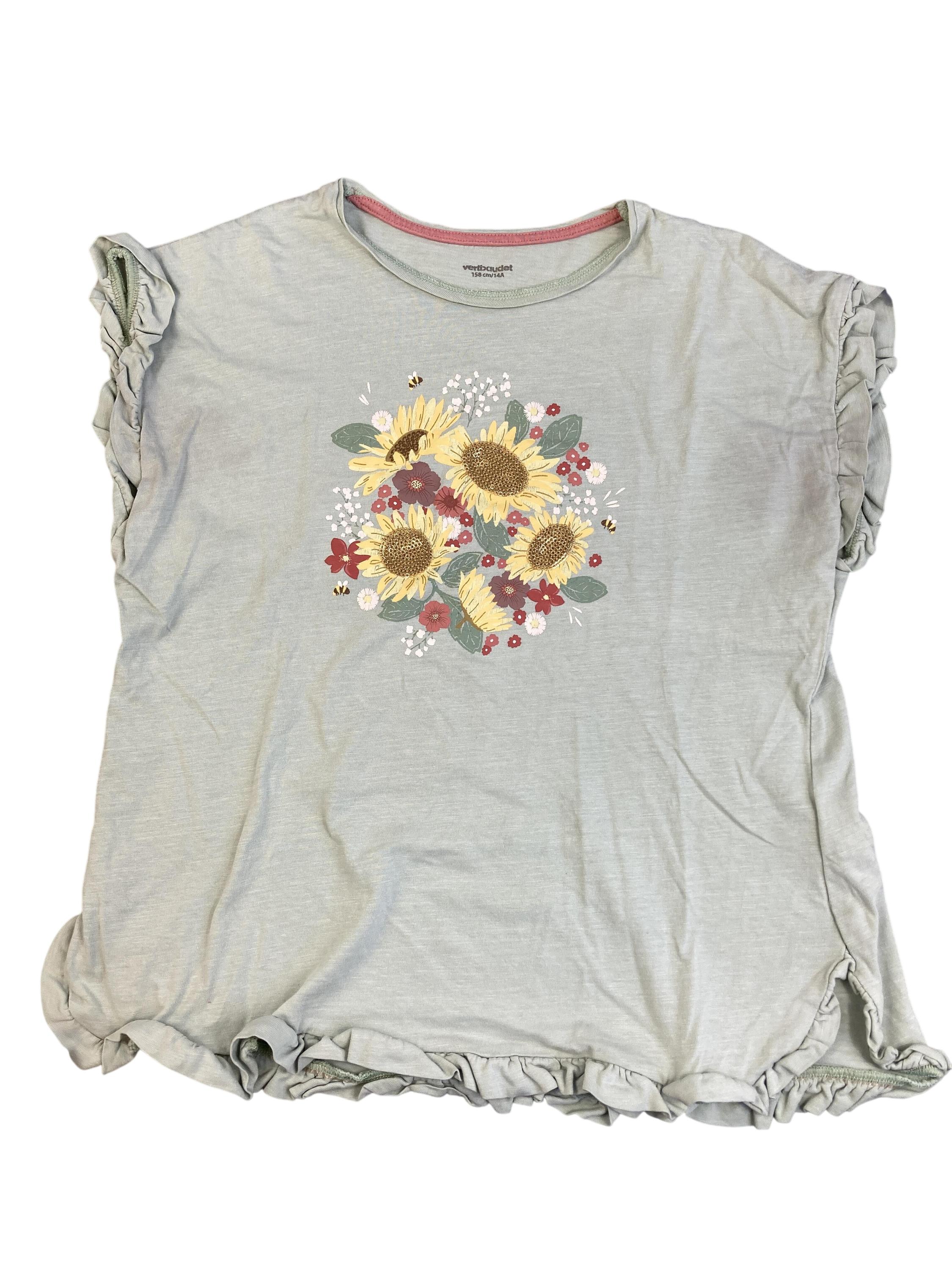 T-Shirts T-Shirts & Tops Kleidung T-Shirt Blumen Vertbaudet Front Image Second Hand