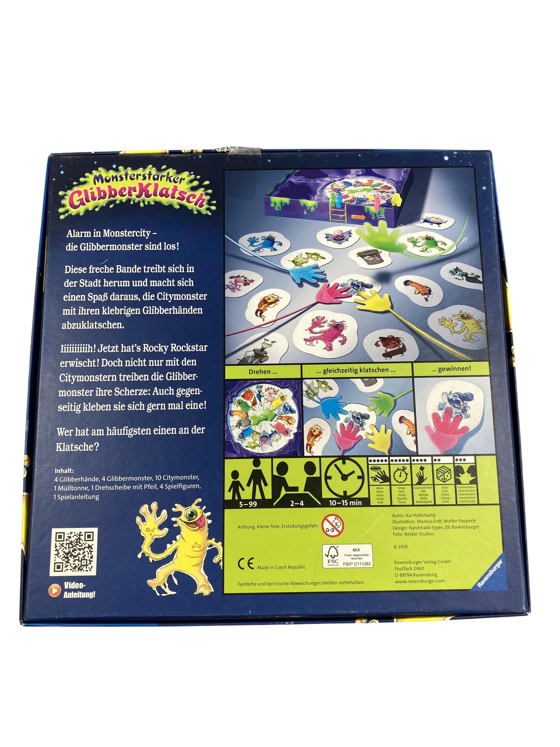 Brett- / Gesellschaftsspiele Spielen & Lernen Monsterstarker Glibberklatsch Ravensburger  Rear Image Second Hand