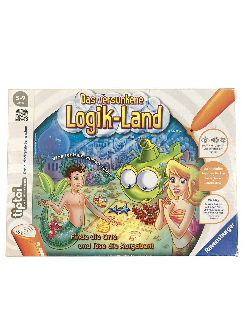 TipToi Spiele TipToi Spielen & Lernen Tiptoi Das versunkene Logik-Land Ravensburger  Front Image Second Hand