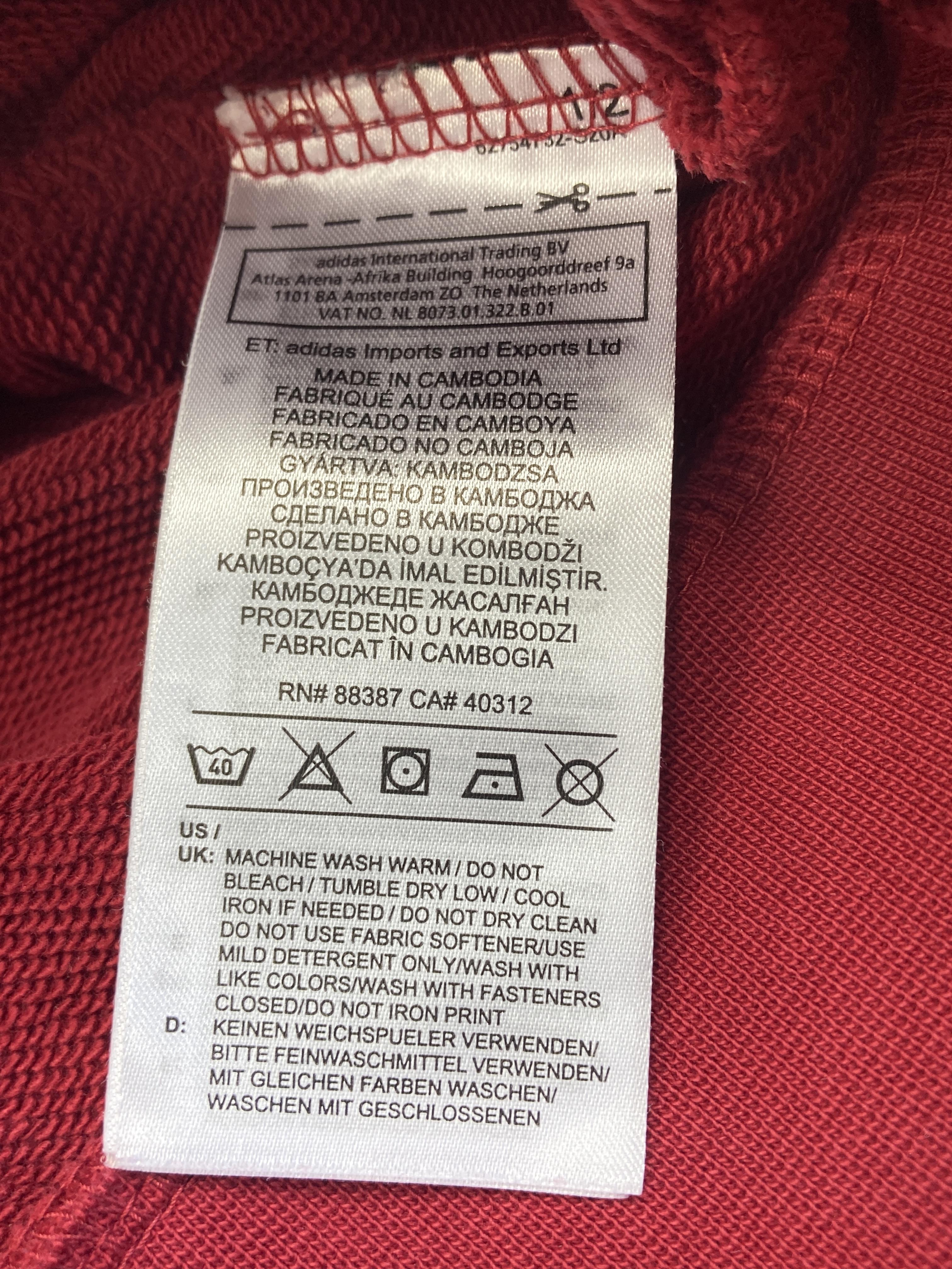 Sweatjacken Sweatshirts & Hoodies Kleidung Sweatjacke Adidas Care Label Second Hand