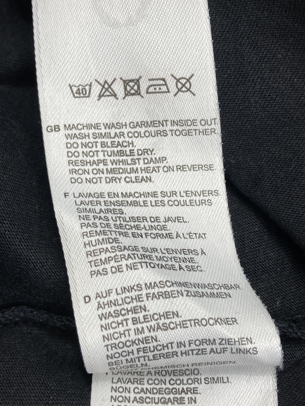 T-Shirts T-Shirts & Tops Kleidung Tshirt Fred Perry Care Label Second Hand