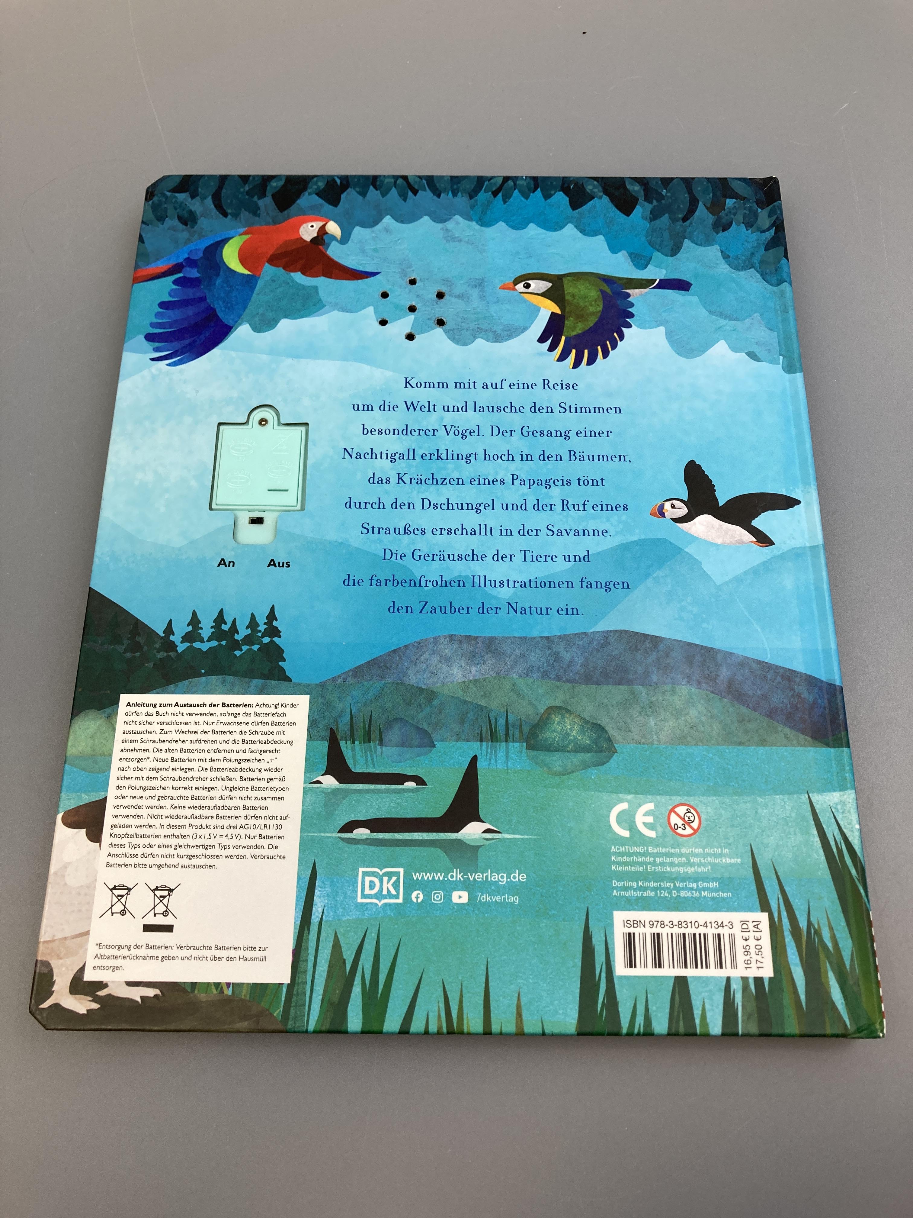Kinderbücher Bücher Spielen & Lernen Der Klang der Tiere - In den Lüften Dk Verlag Rear Image Second Hand