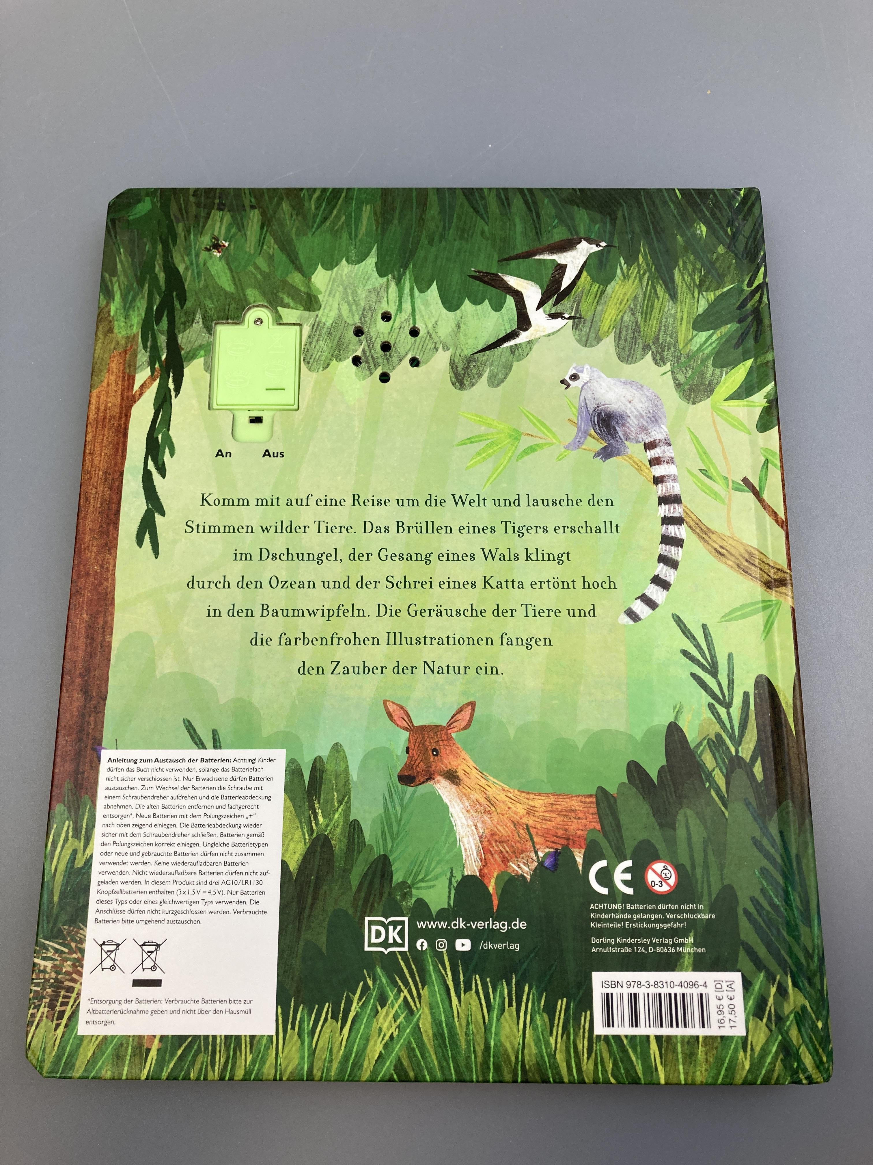 Kinderbücher Bücher Spielen & Lernen Der Klang der Tiere - In der Wildnis Dk Verlag Rear Image Second Hand