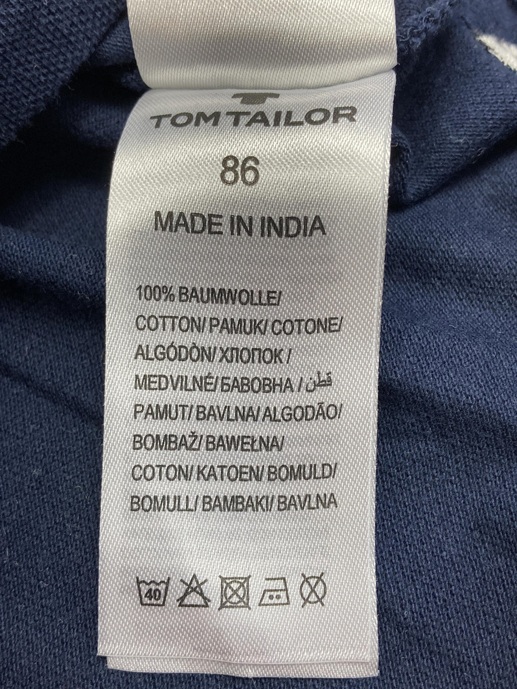 T-Shirts T-Shirts & Tops Kleidung Poloshirt Tom Tailor Care Label Second Hand