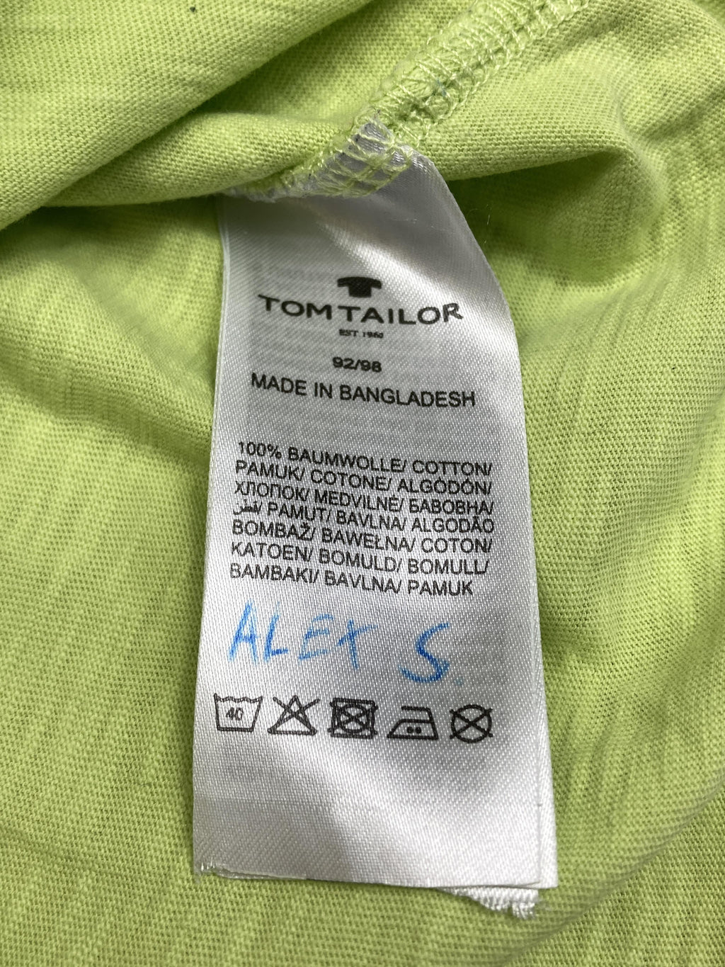 Langarmshirts Longsleeves & Shirts Kleidung Langarmshirt Tom Tailor Care Label Second Hand