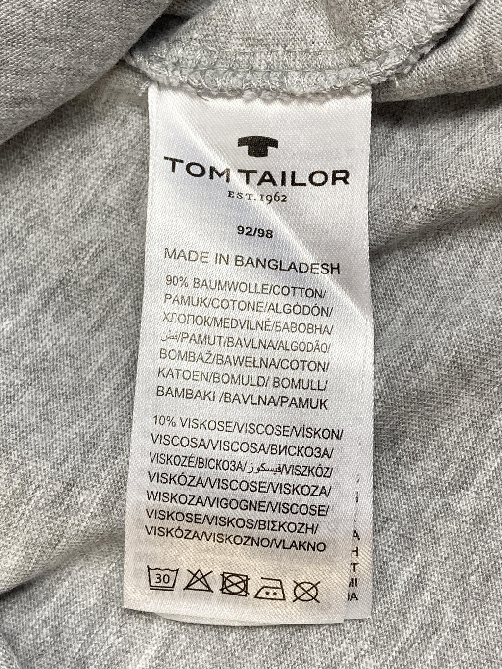 Langarmshirts Longsleeves & Shirts Kleidung Kapuzenpullover Tom Tailor Care Label Second Hand