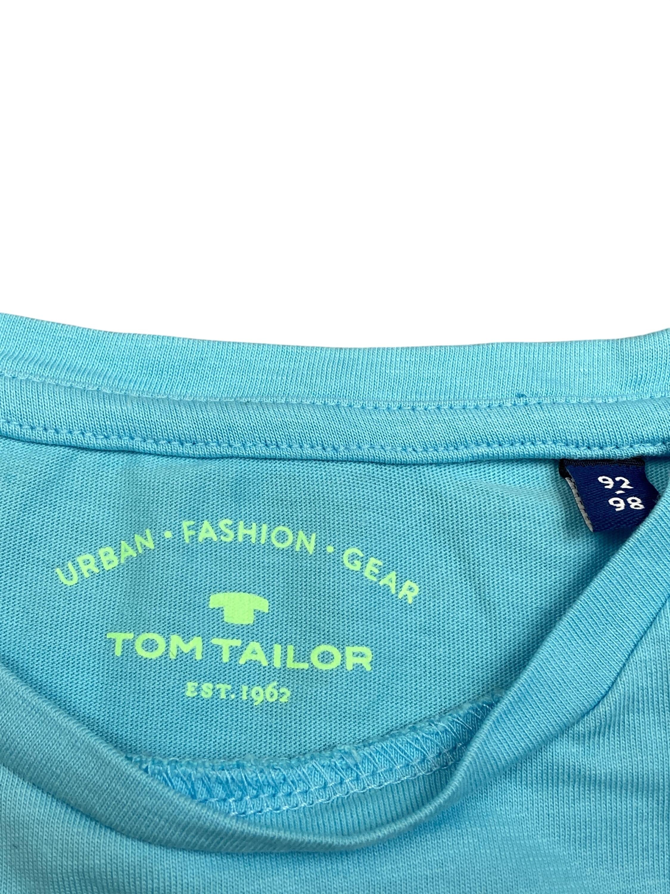 T-Shirts T-Shirts & Tops Kleidung T-Shirt Tom Tailor Label Image Second Hand