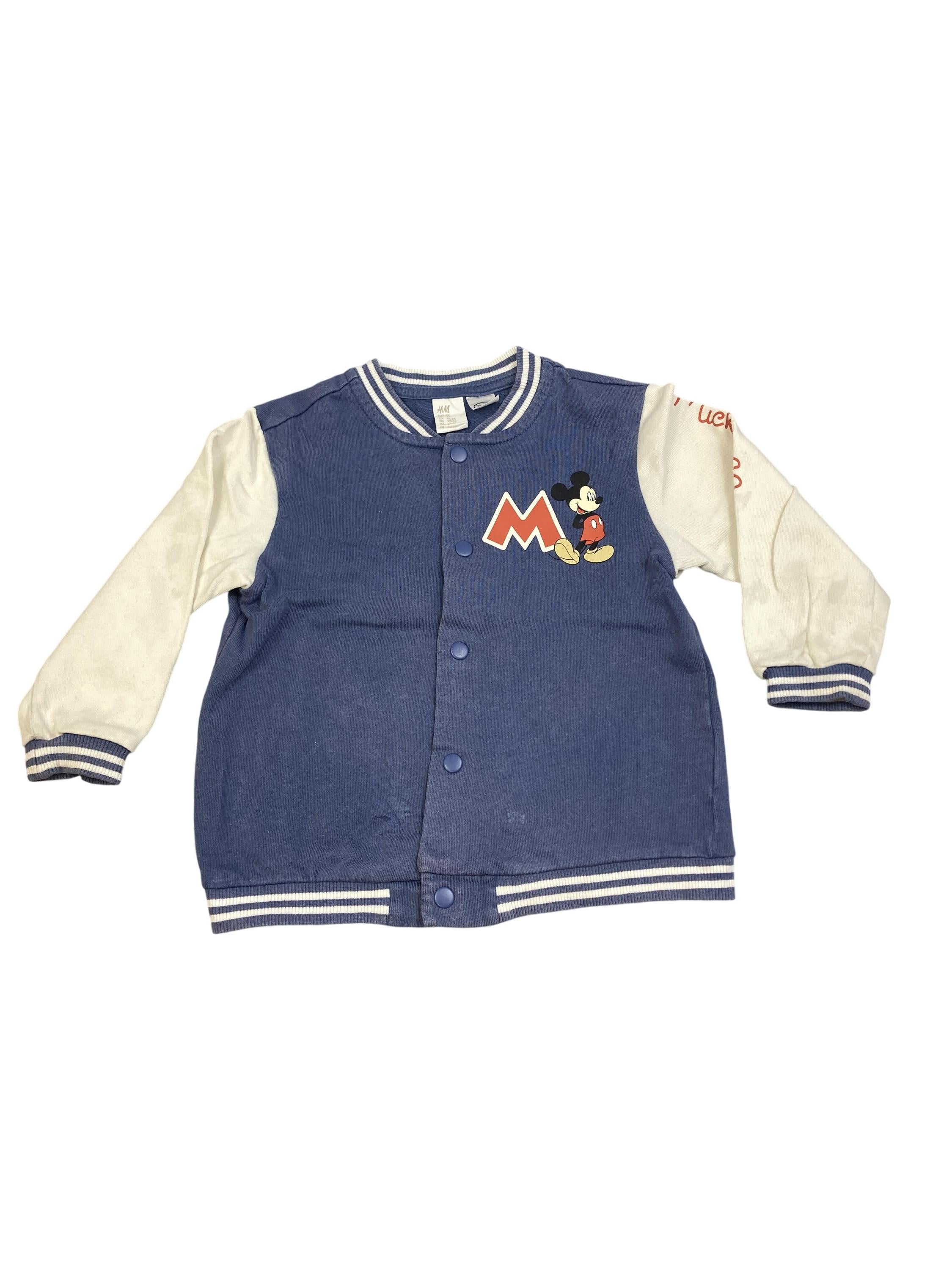 Strickjacken Strickpullover & Strickjacken Kleidung Jacke Mickey Mouse H&M Front Image Second Hand