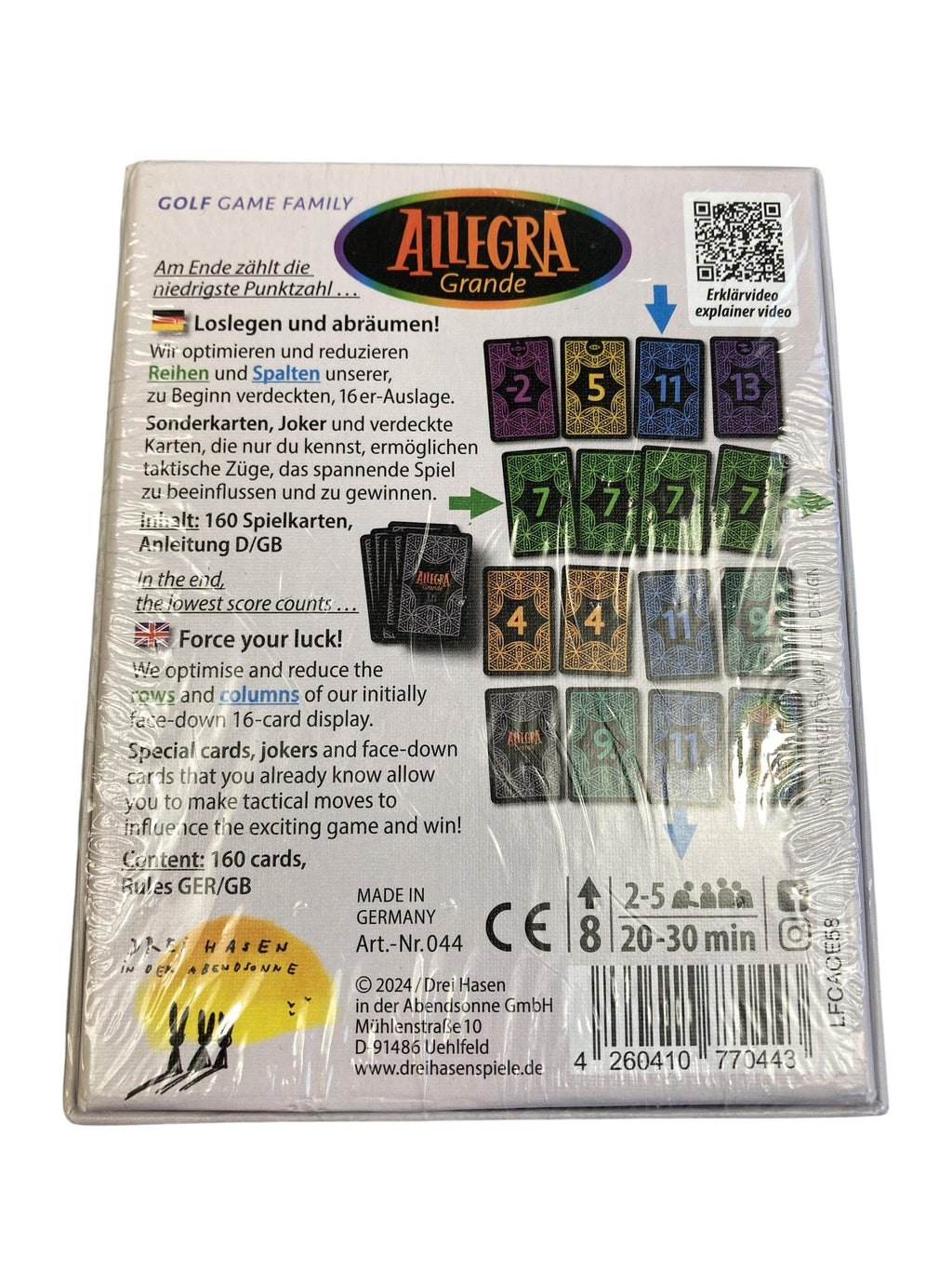 Kartenspiele Brett- / Gesellschaftsspiele Spielen & Lernen Allegra grande Ruettinger Kappler Rear Image Second Hand