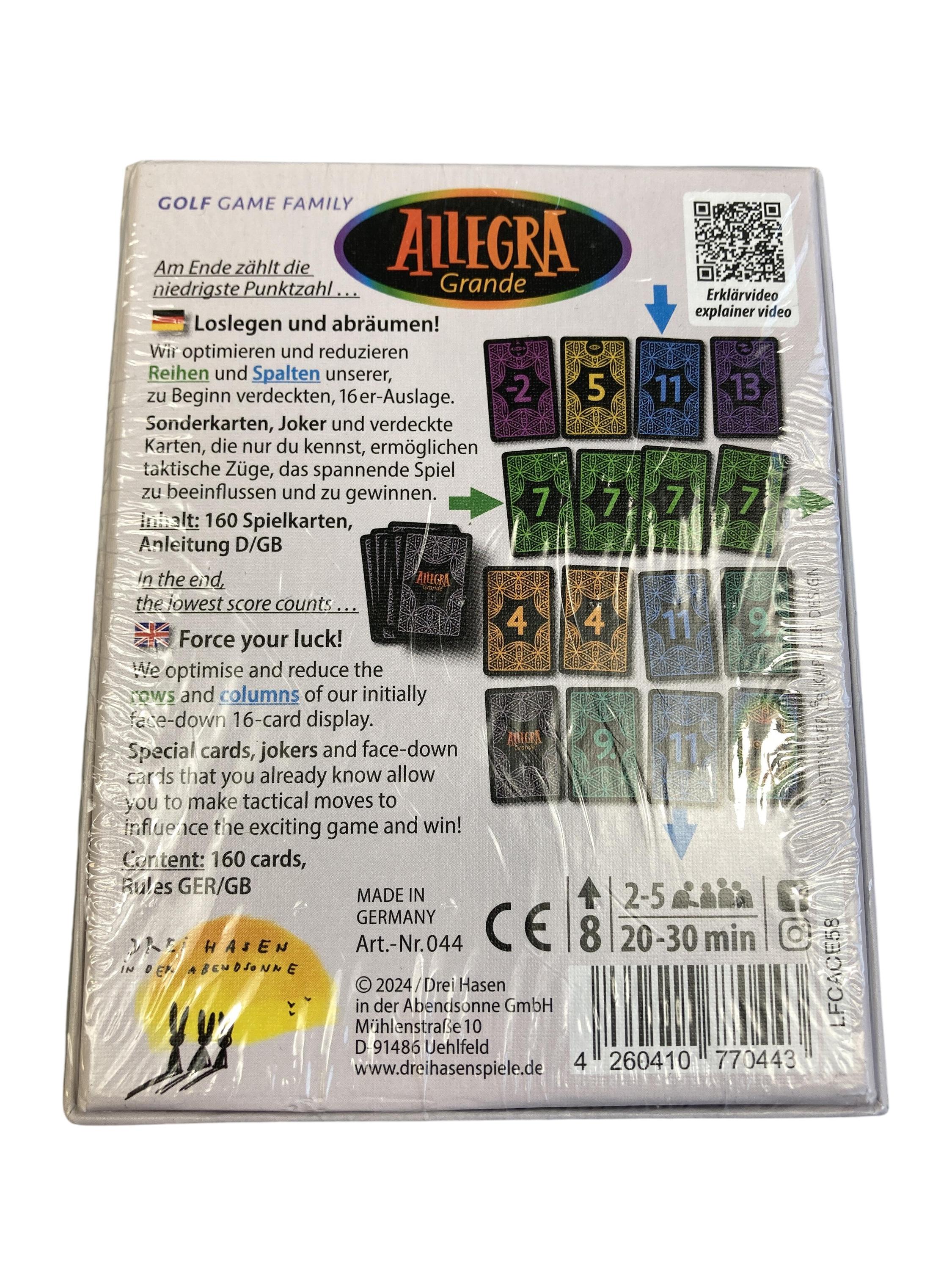 Kartenspiele Brett- / Gesellschaftsspiele Spielen & Lernen Allegra grande Ruettinger Kappler Rear Image Second Hand