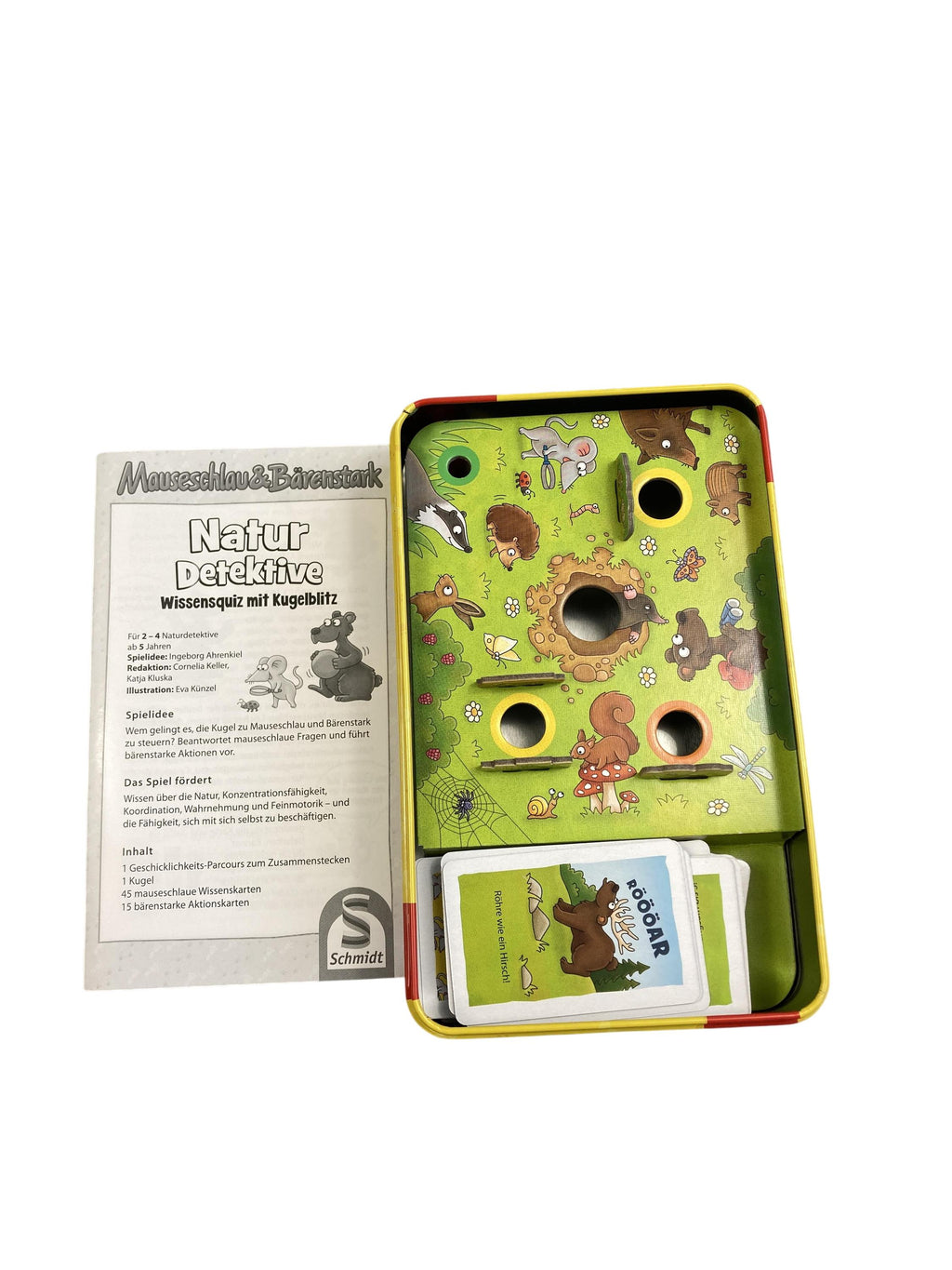 Brett- / Gesellschaftsspiele Spielen & Lernen Mauseschlau & Bärenstark Natur Detektive Schmidt   New Misc Image 1 Second Hand