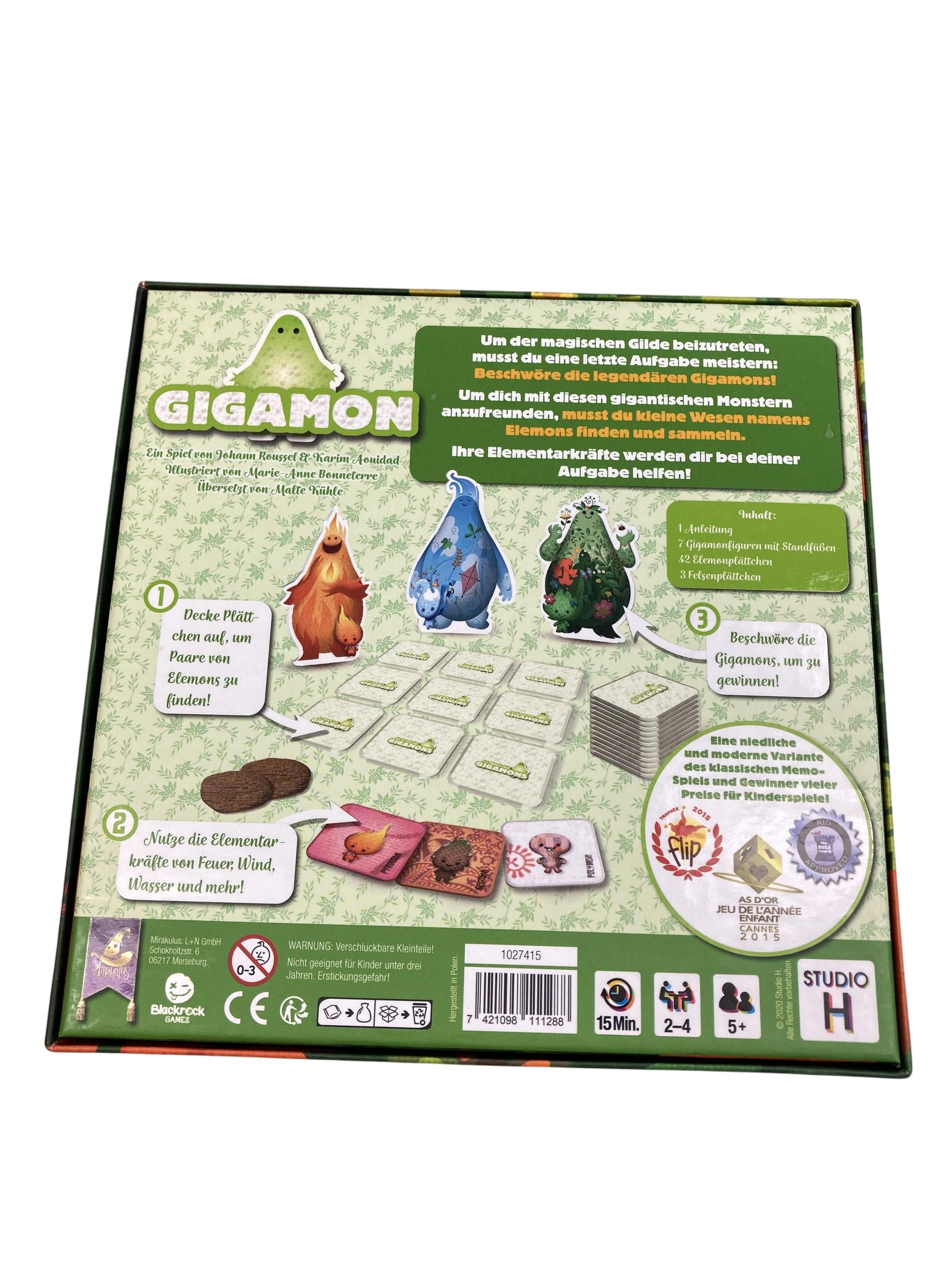 Brett- / Gesellschaftsspiele Spielen & Lernen Gigamon Mirakulus Rear Image Second Hand