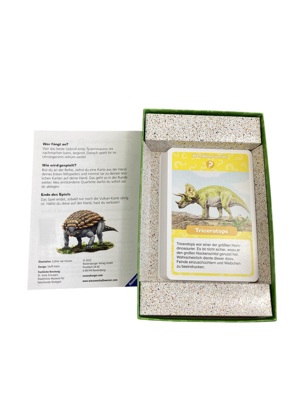 Kartenspiele Brett- / Gesellschaftsspiele Spielen & Lernen Wieso Weshalb Warum? Dinosaurier Quartett Ravensburger  New Misc Image 1 Second Hand