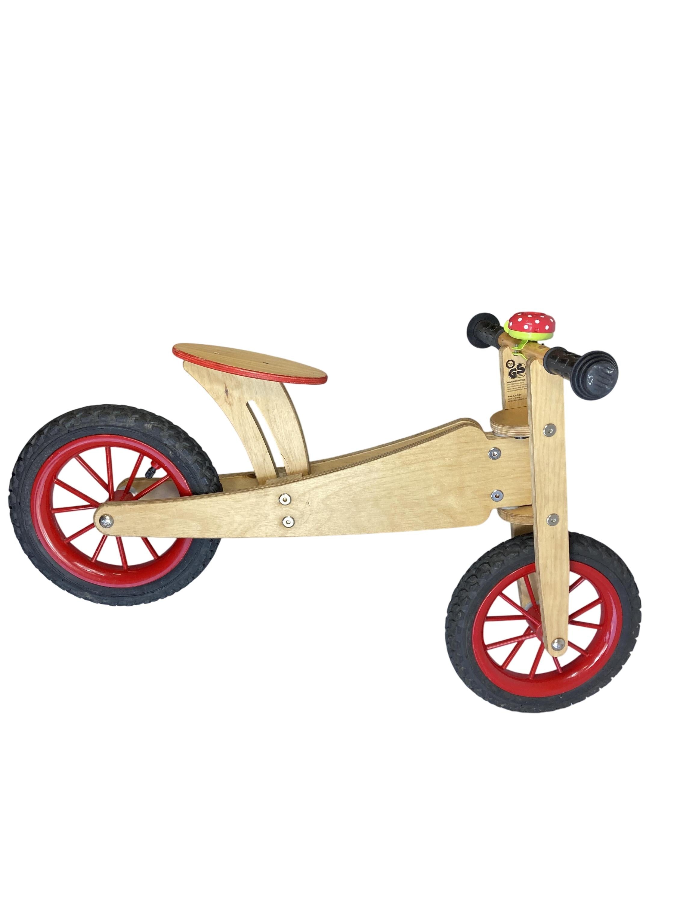 Laufräder Fahrräder Fahrräder & Fahrzeuge Holz Laufrad BambinoBike Front Image Second Hand