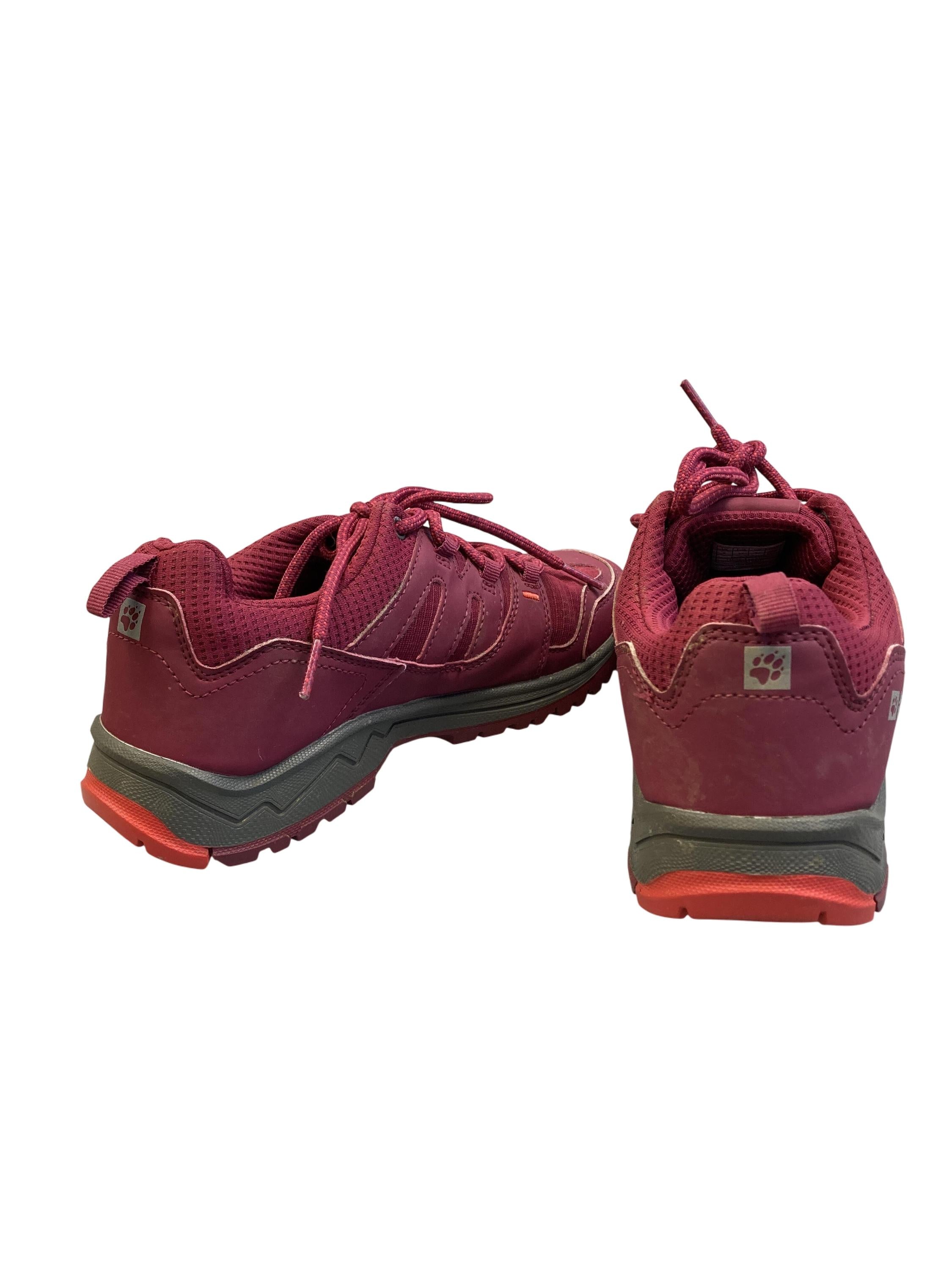 Wanderschuhe & Trekkingschuhe Sportschuhe Schuhe Wanderschuh Wolf hiker low in burgunderrot Jack Wolfskin Rear Image Second Hand