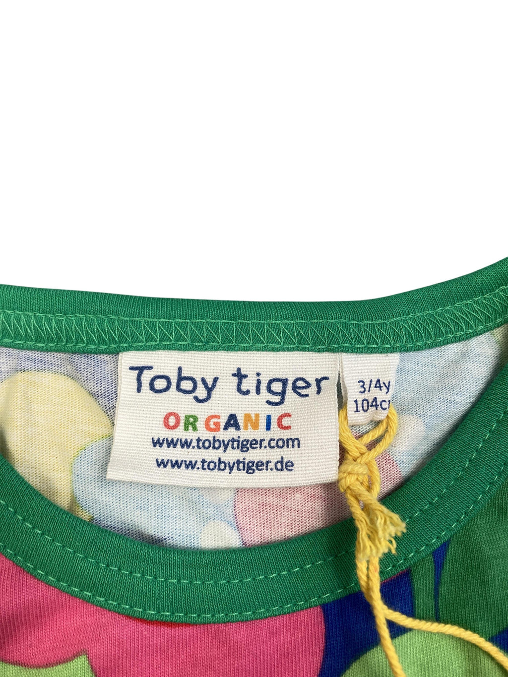 T-Shirts T-Shirts & Tops Kleidung Bio-Baumwoll Kinder Shirt kurzarm mit Blumen und Früchte-Druck Toby Tiger Label Image Second Hand