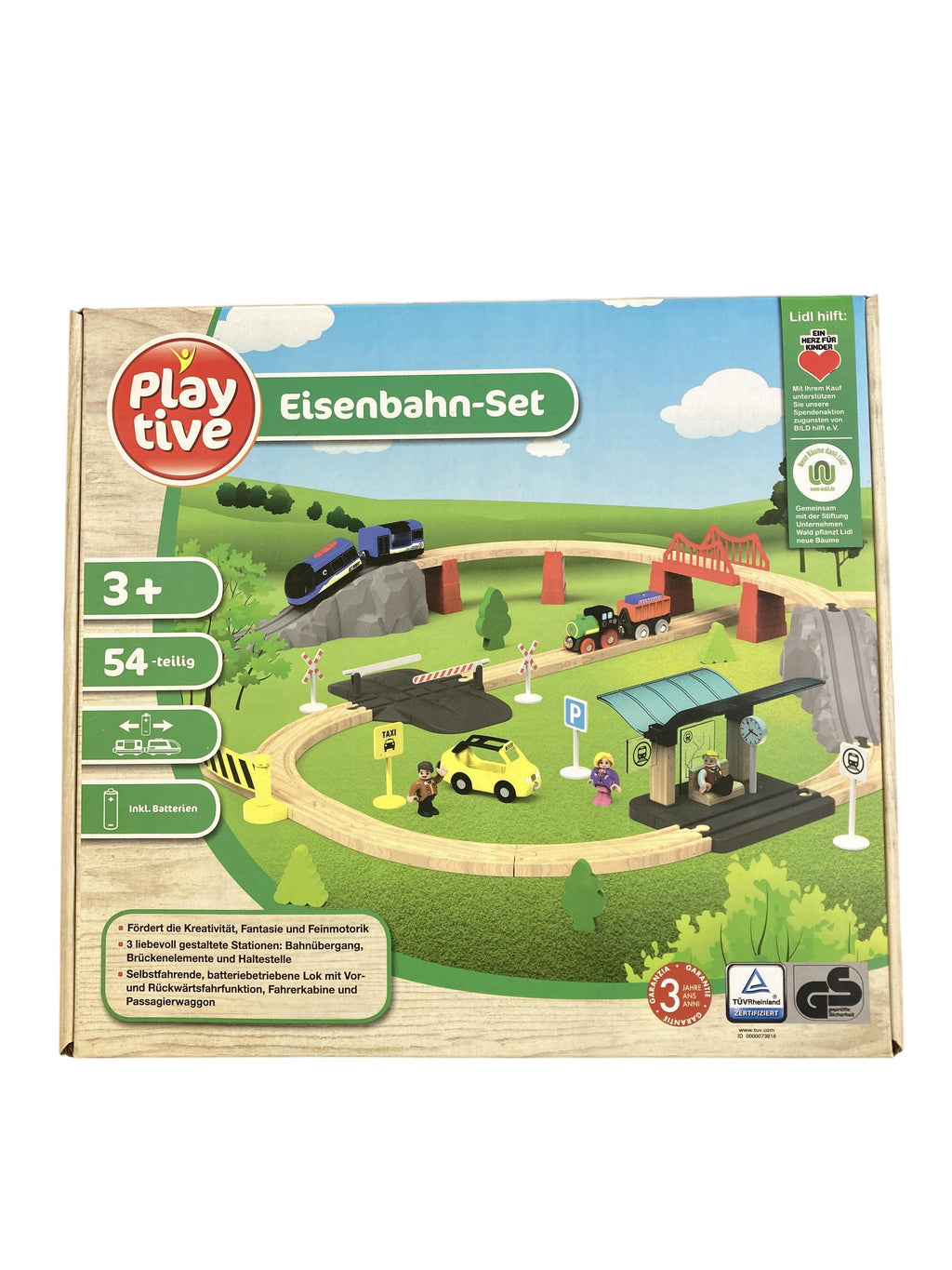 Holzspielzeuge Spielen & Lernen Eisenbahn-Set Playtive Front Image Second Hand
