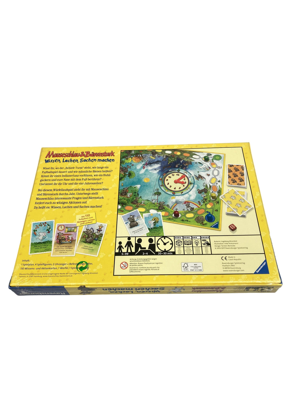 Brettspiele Brett- / Gesellschaftsspiele Spielen & Lernen Mäuseschlau & Bärenstark: Wissen, Lachen, Sachen machen Ravensburger  Rear Image Second Hand