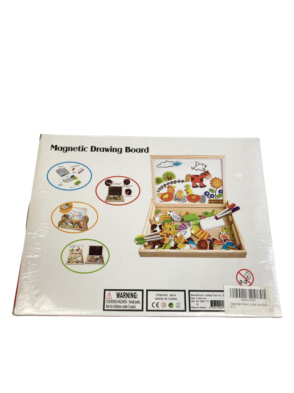 Magnetspielzeuge Magnetspielzeuge Spielen & Lernen Magnetic Drawing Board Cooljoy Toys Rear Image Second Hand
