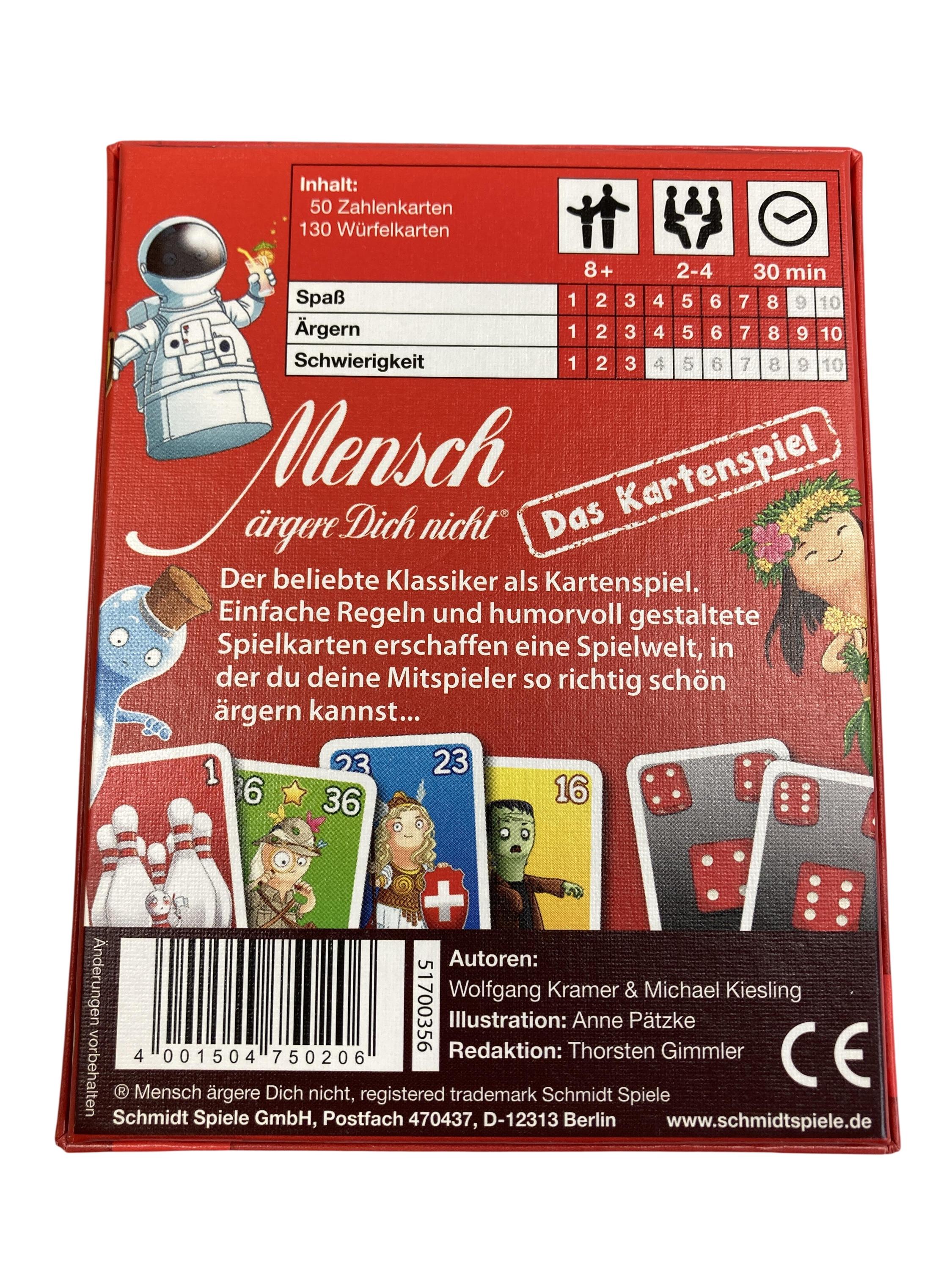 Kartenspiele Brett- / Gesellschaftsspiele Spielen & Lernen Mensch ärgere Dich nicht - Das Kartenspiel Schmidt   Rear Image Second Hand