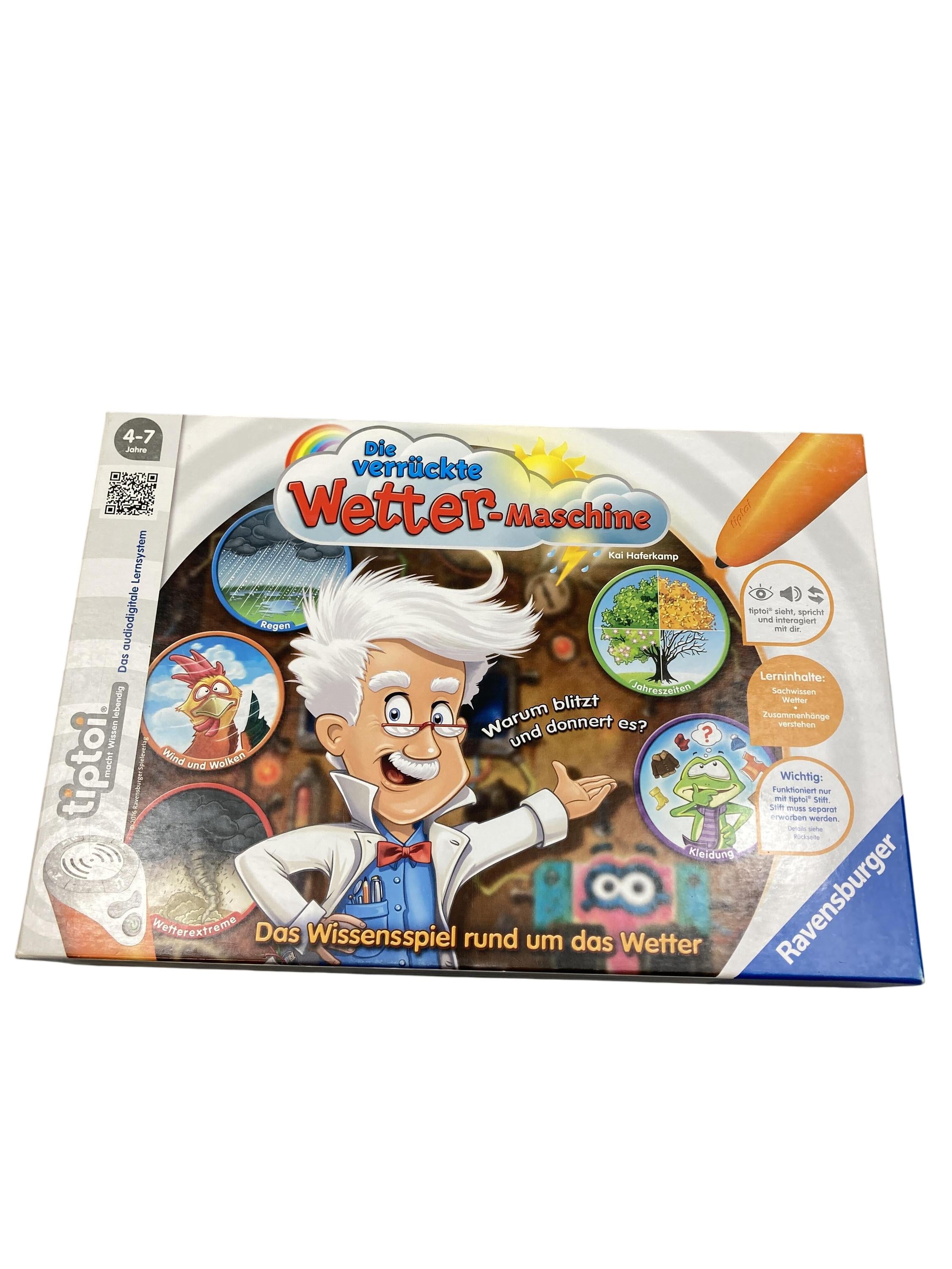 TipToi Spiele TipToi Spielen & Lernen Tiptoi Die verrückte Wetter-Maschine Ravensburger  Front Image Second Hand