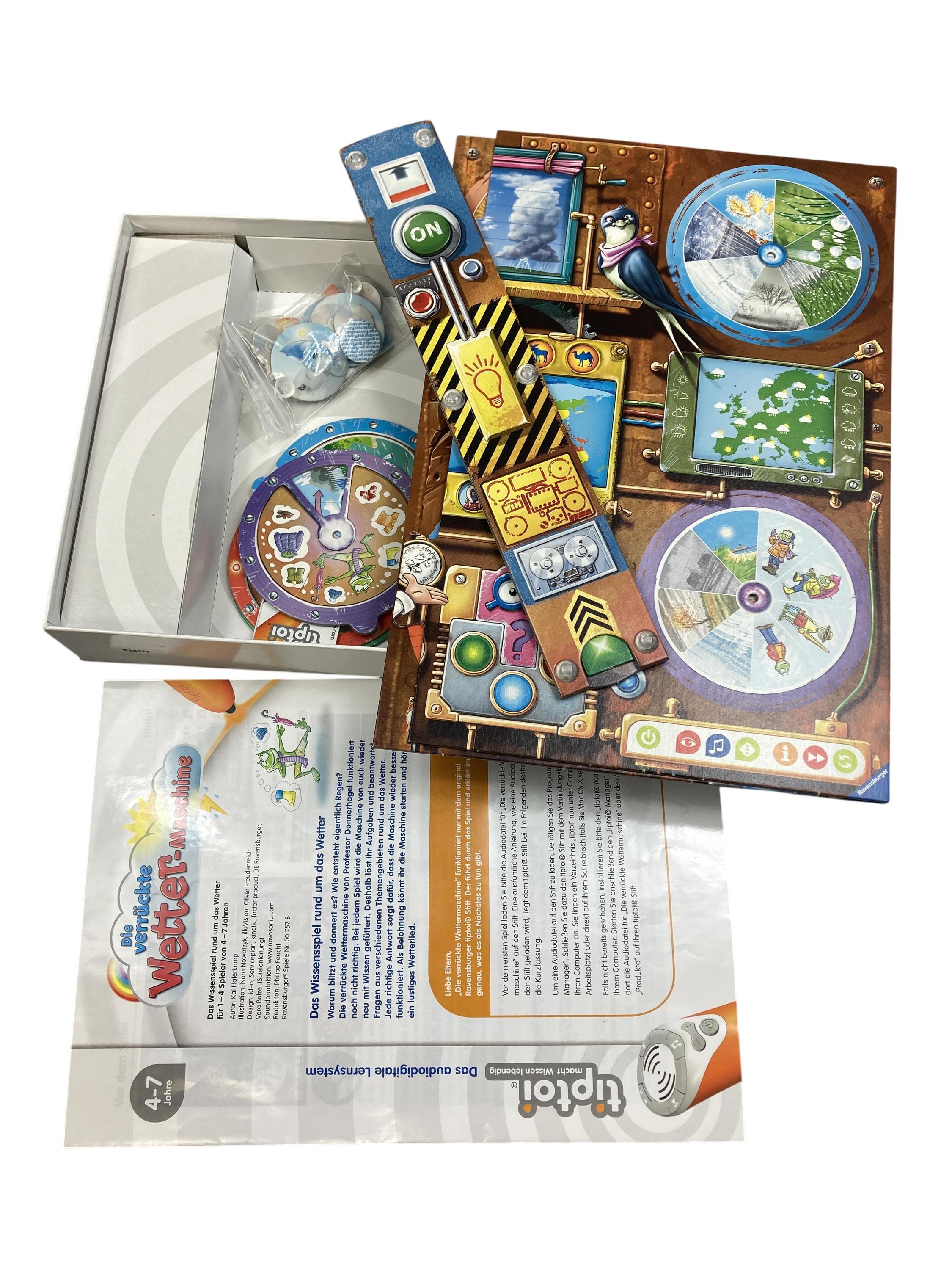 TipToi Spiele TipToi Spielen & Lernen Tiptoi Die verrückte Wetter-Maschine Ravensburger  New Misc Image 1 Second Hand