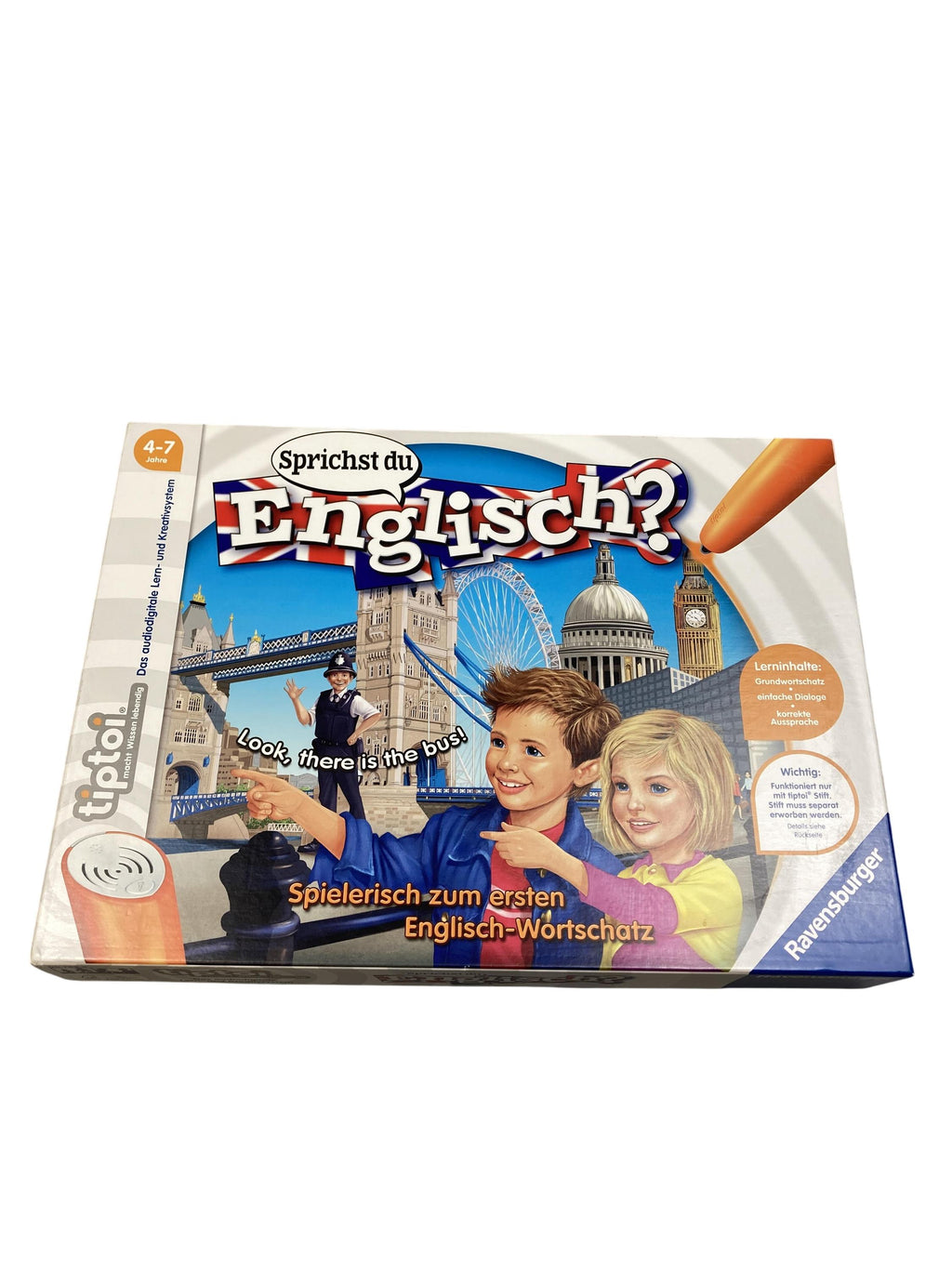 TipToi Spiele TipToi Spielen & Lernen Tiptoi Sprichst du Englisch? Ravensburger  Front Image Second Hand