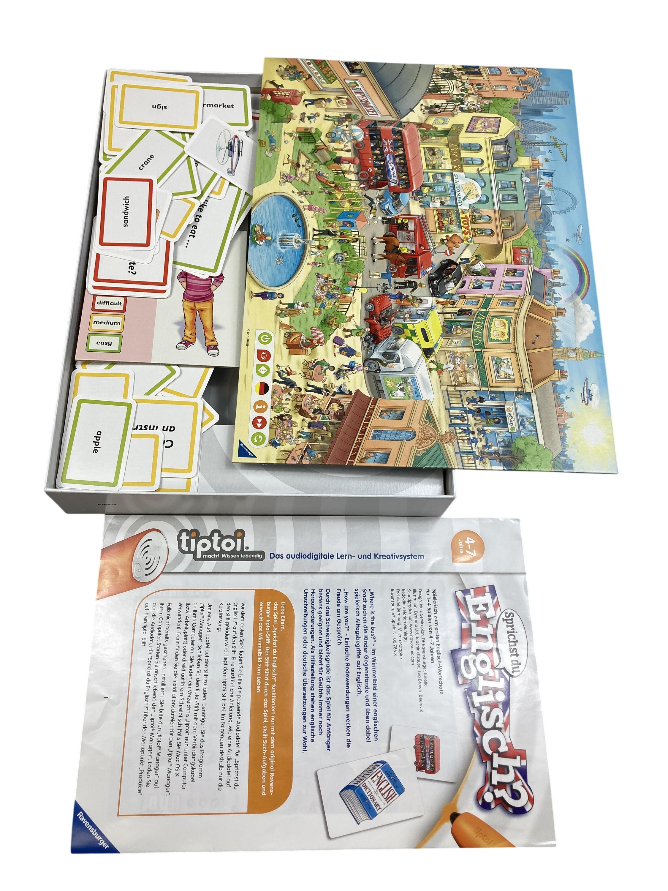 TipToi Spiele TipToi Spielen & Lernen Tiptoi Sprichst du Englisch? Ravensburger  New Misc Image 1 Second Hand