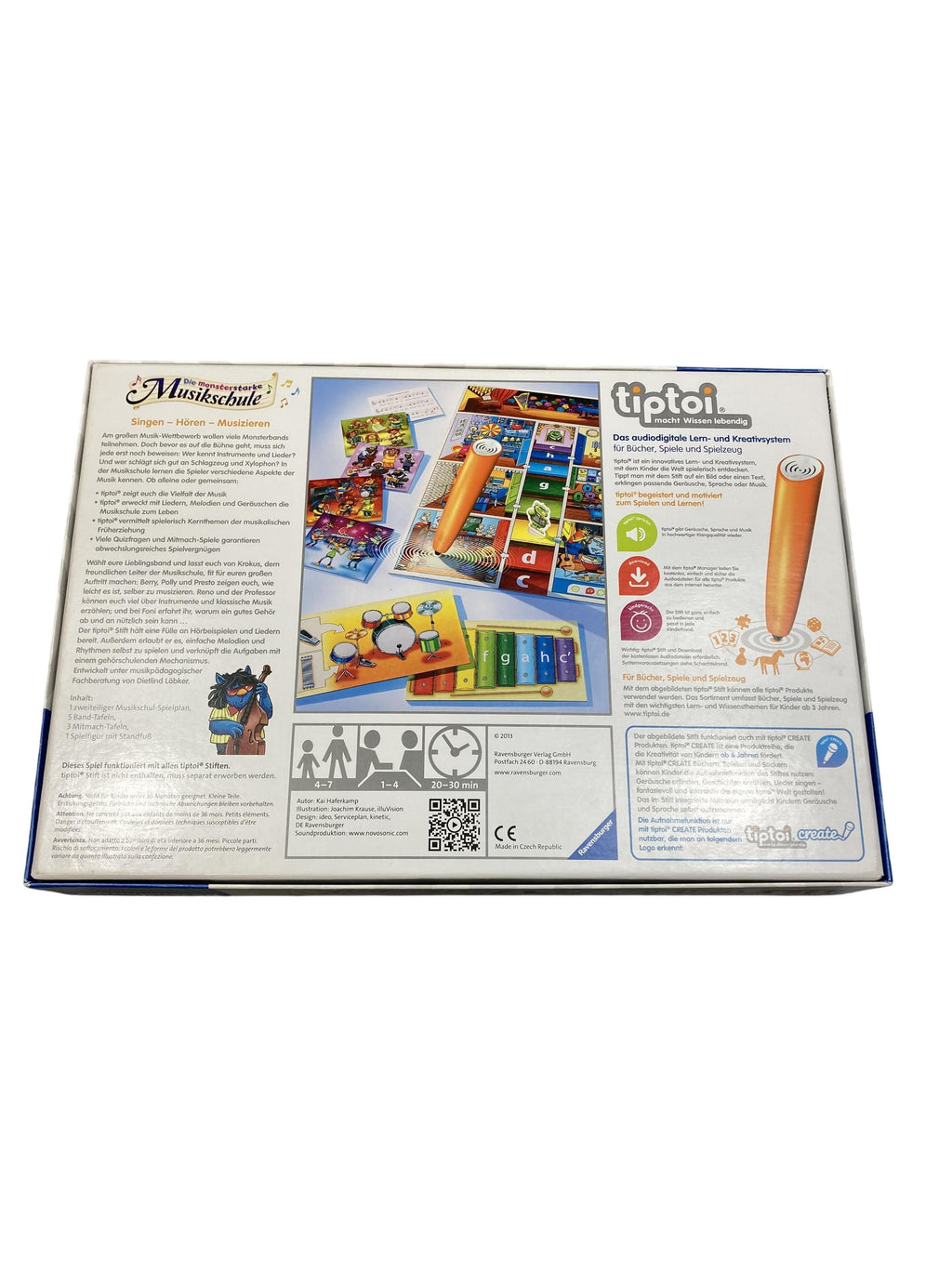 TipToi Spiele TipToi Spielen & Lernen Tiptoi Die monsterstarke Musikschule Ravensburger  Rear Image Second Hand