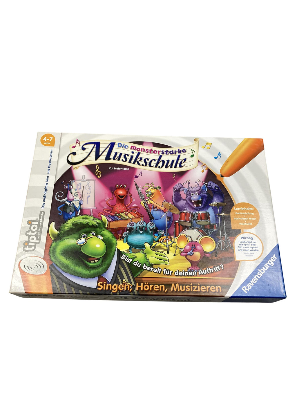TipToi Spiele TipToi Spielen & Lernen Tiptoi Die monsterstarke Musikschule Ravensburger  Front Image Second Hand