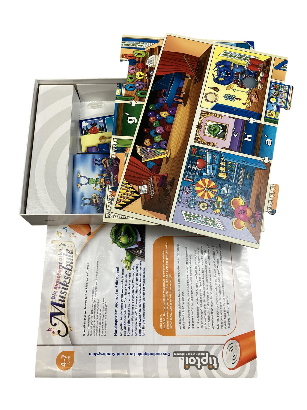 TipToi Spiele TipToi Spielen & Lernen Tiptoi Die monsterstarke Musikschule Ravensburger  New Misc Image 1 Second Hand