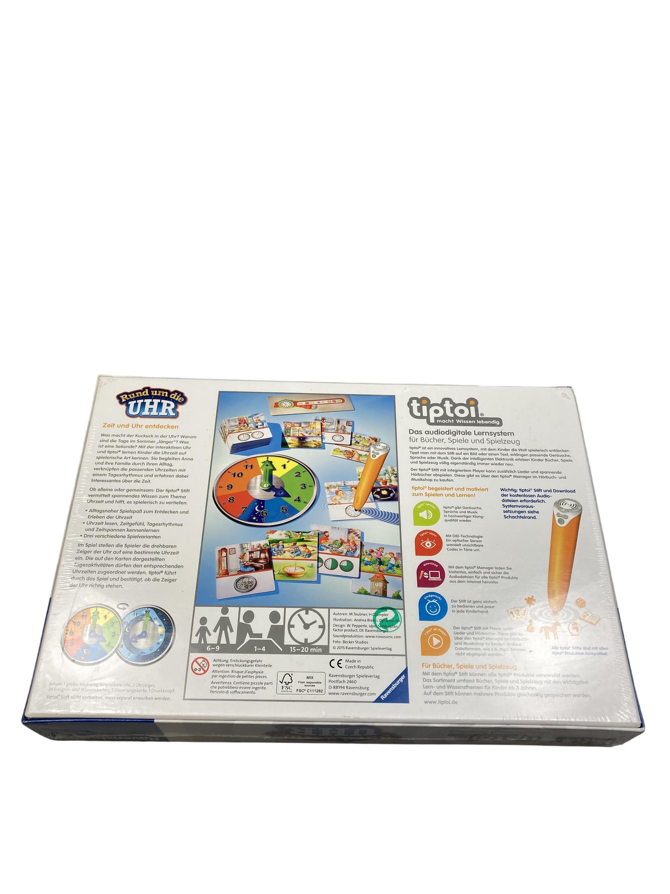 TipToi Spiele TipToi Spielen & Lernen Tiptoi Rund um die Uhr Ravensburger  Rear Image Second Hand