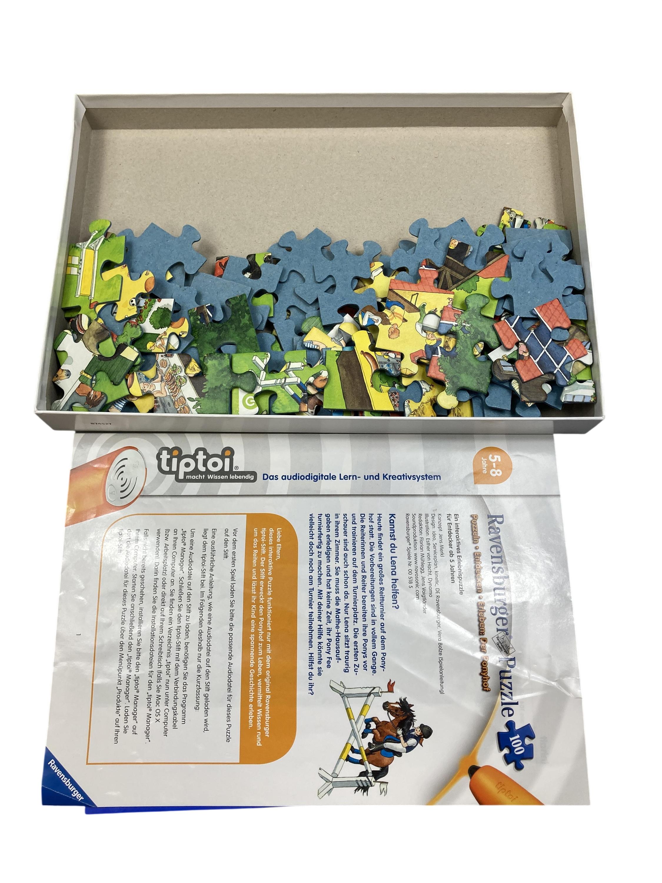 TipToi Spiele TipToi Spielen & Lernen Tiptoi Puzzle Der Ponyhof Ravensburger  New Misc Image 1 Second Hand