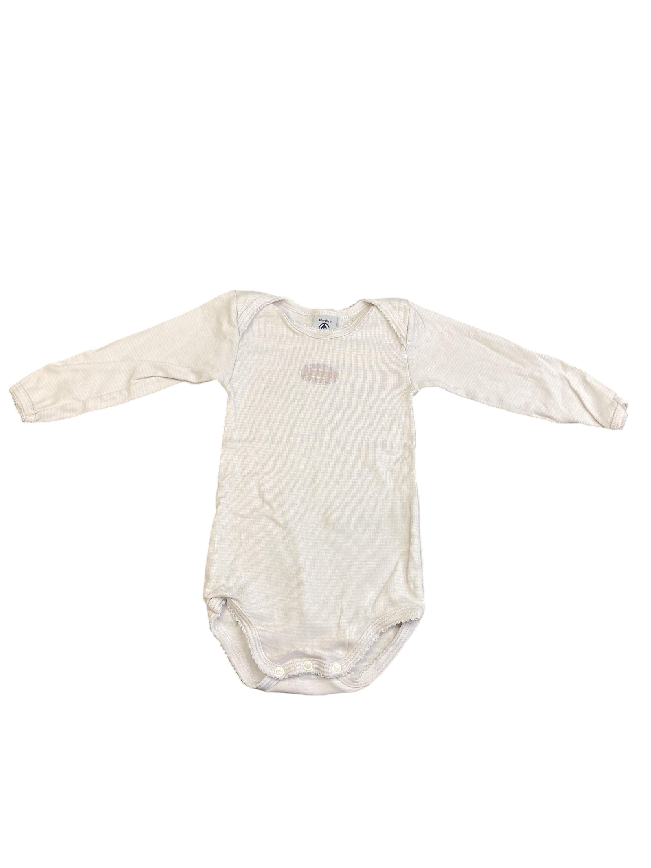langarm Body Unterwäsche & Bodies Kleidung Langarmbody Petit Bateau Front Image Second Hand