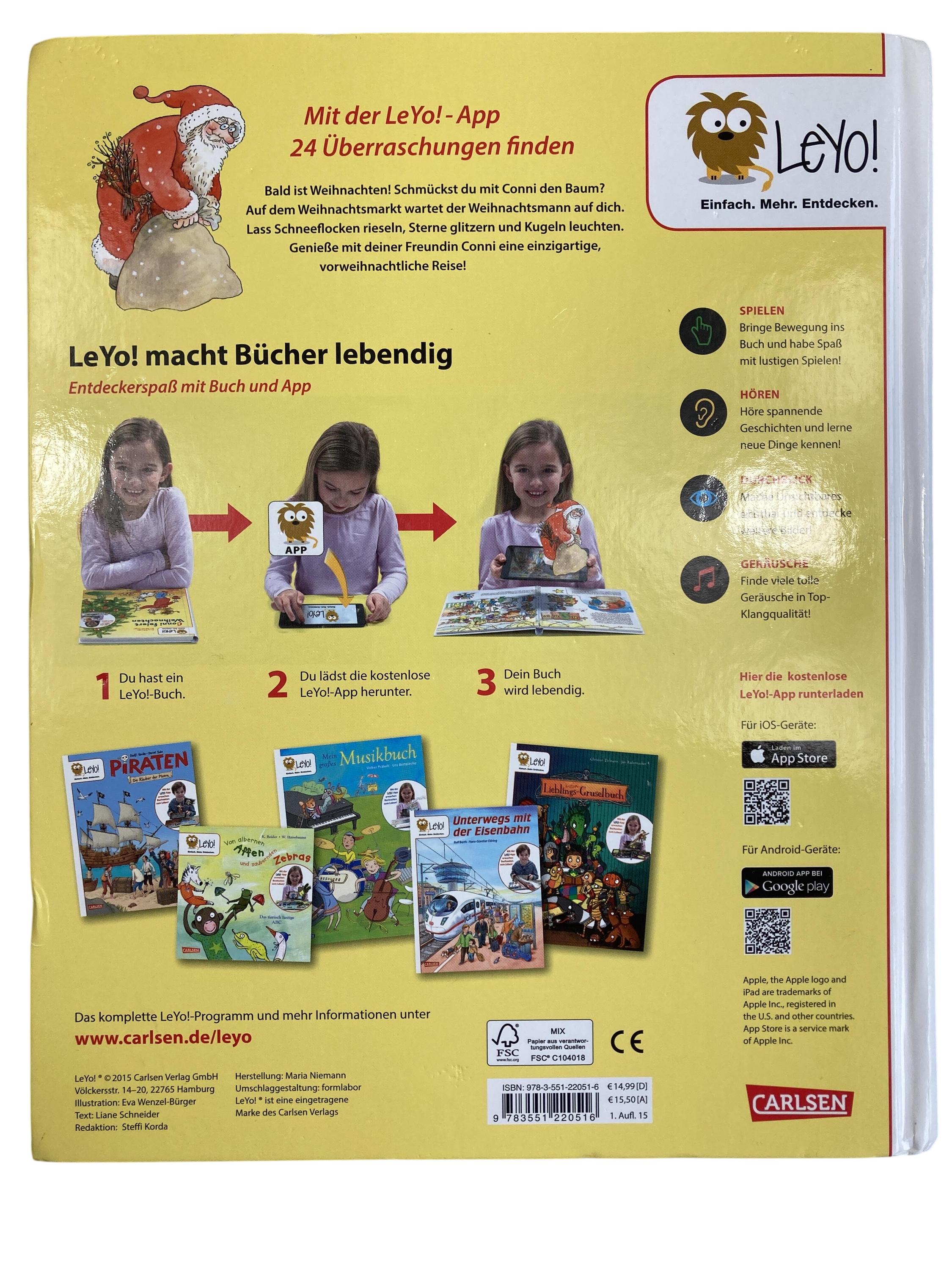 Kinderbücher Bücher Spielen & Lernen Conni feiert Weihnachten Carlsen Verlag Rear Image Second Hand