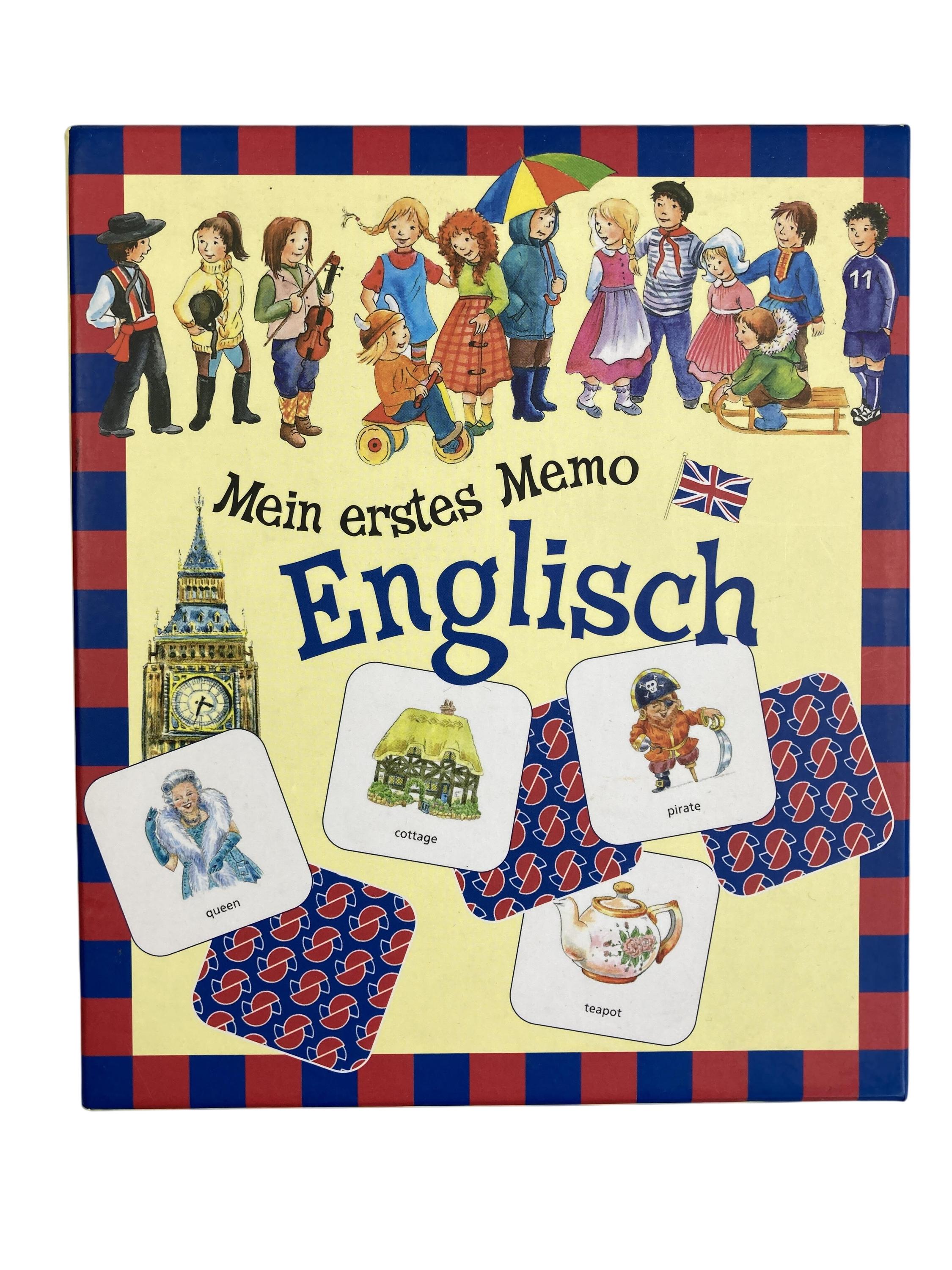 Memorys Brettspiele Spielen & Lernen Mein erstes Memo - Englisch Schwager & Steinlein Verlag Front Image Second Hand