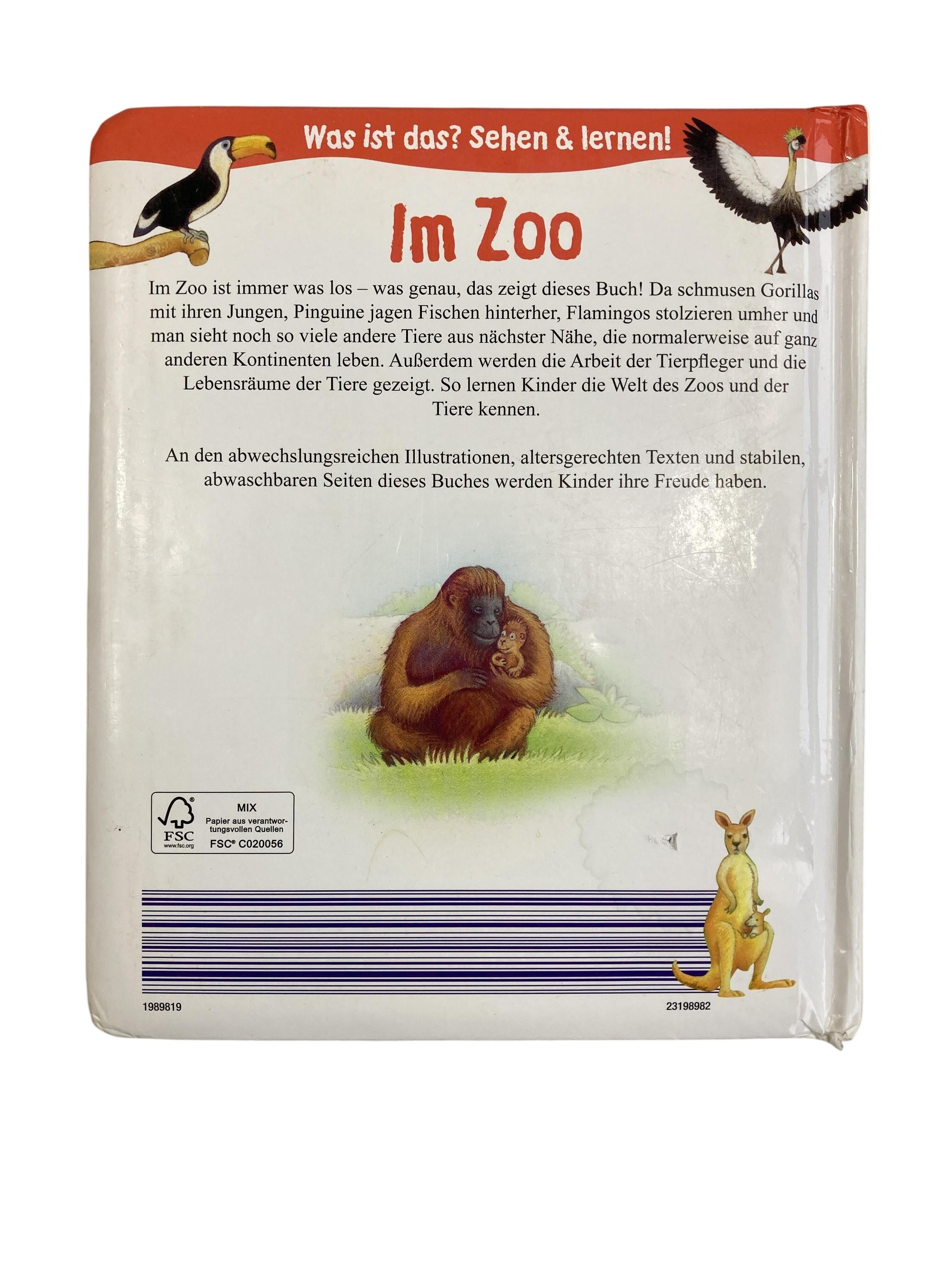 Kinderbücher Bücher Spielen & Lernen Im Zoo Tandem.Verlag Rear Image Second Hand